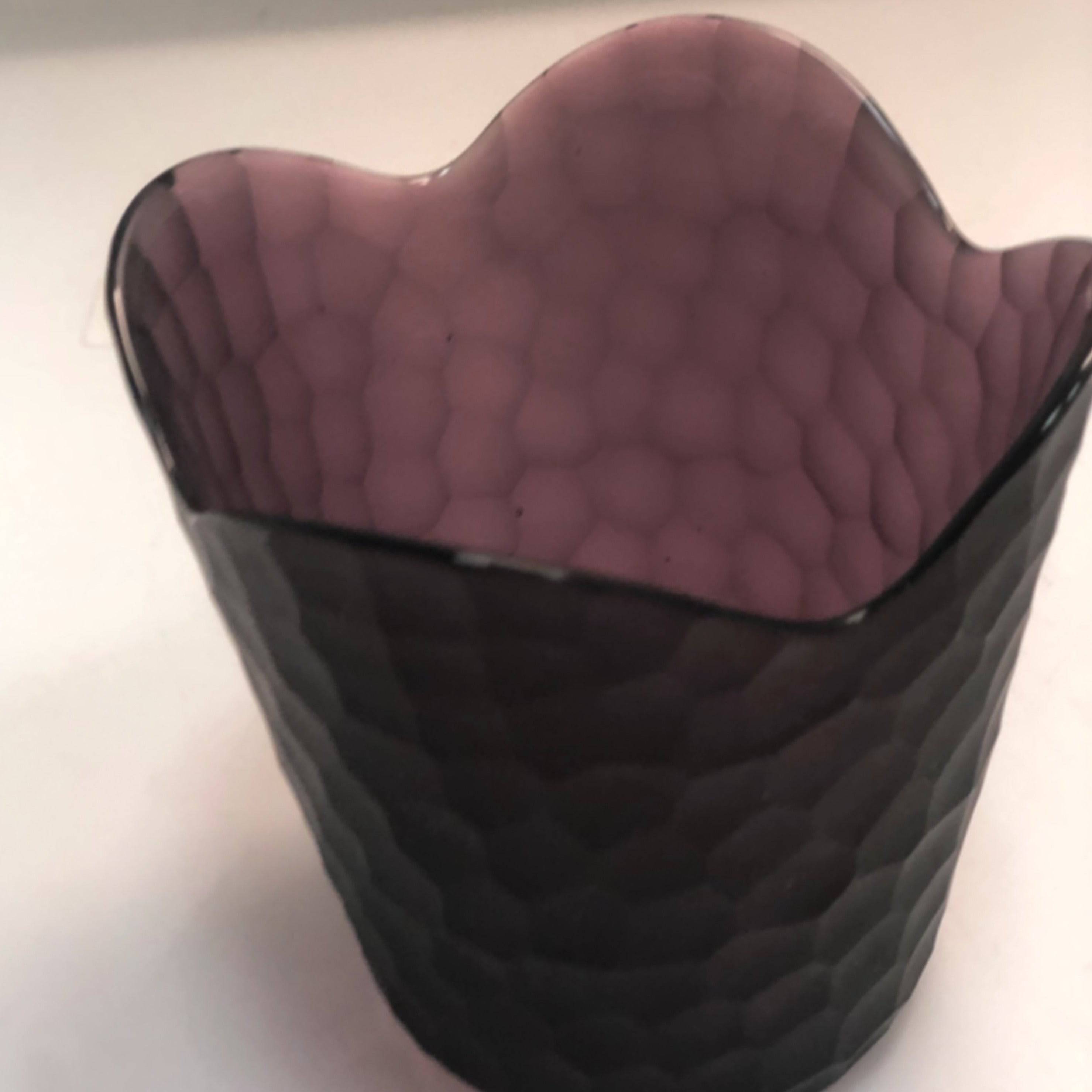 Handmade Balloton Glass Vase A0234-135-Purple - Vases - ebarza Furniture UAE | Shop Modern Furniture in Abu Dhabi & Dubai - مفروشات ايبازرا في الامارات | تسوق اثاث عصري وديكورات مميزة في دبي وابوظبي