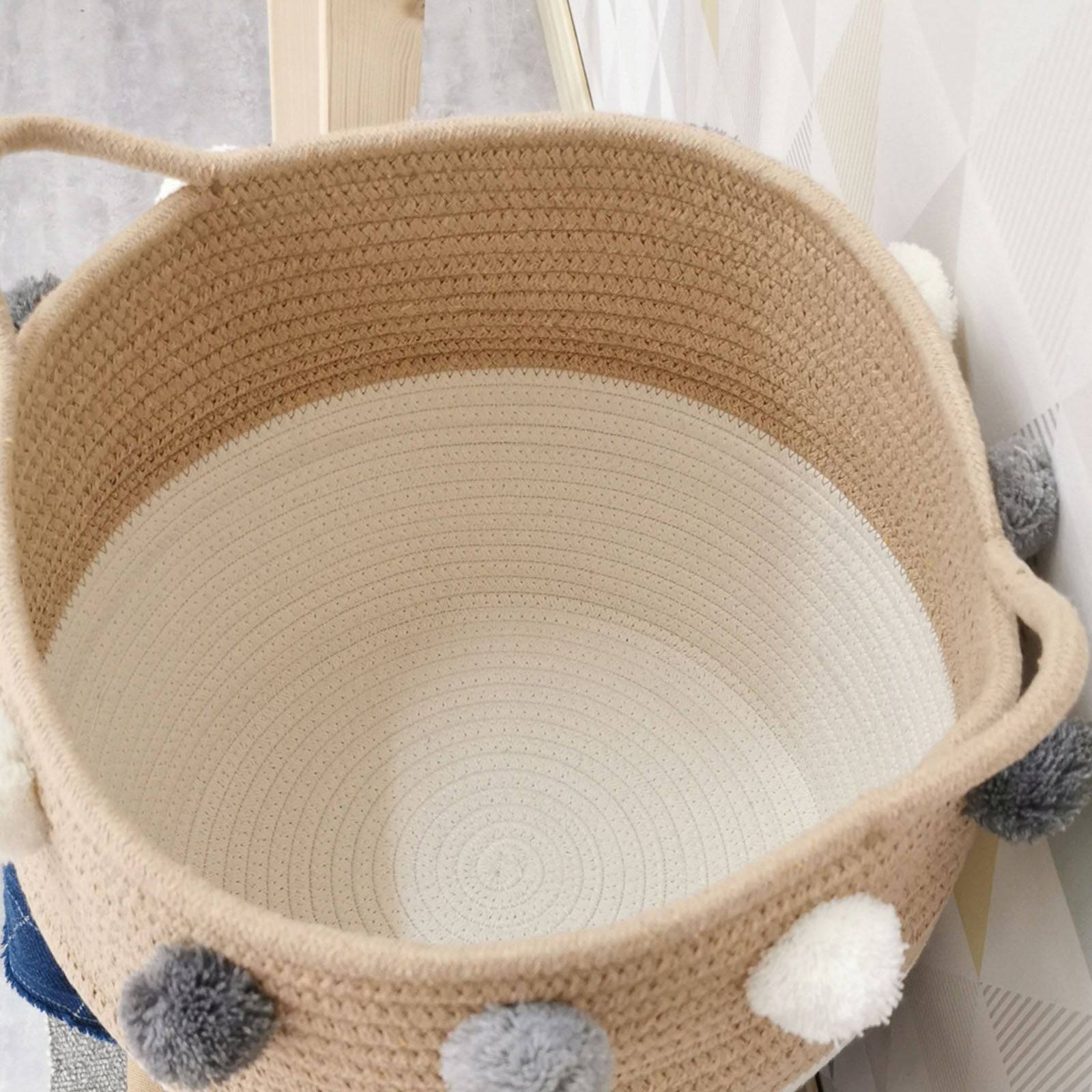 Handmade Basket 190410-015 - Baskets - ebarza Furniture UAE | Shop Modern Furniture in Abu Dhabi & Dubai - مفروشات ايبازرا في الامارات | تسوق اثاث عصري وديكورات مميزة في دبي وابوظبي
