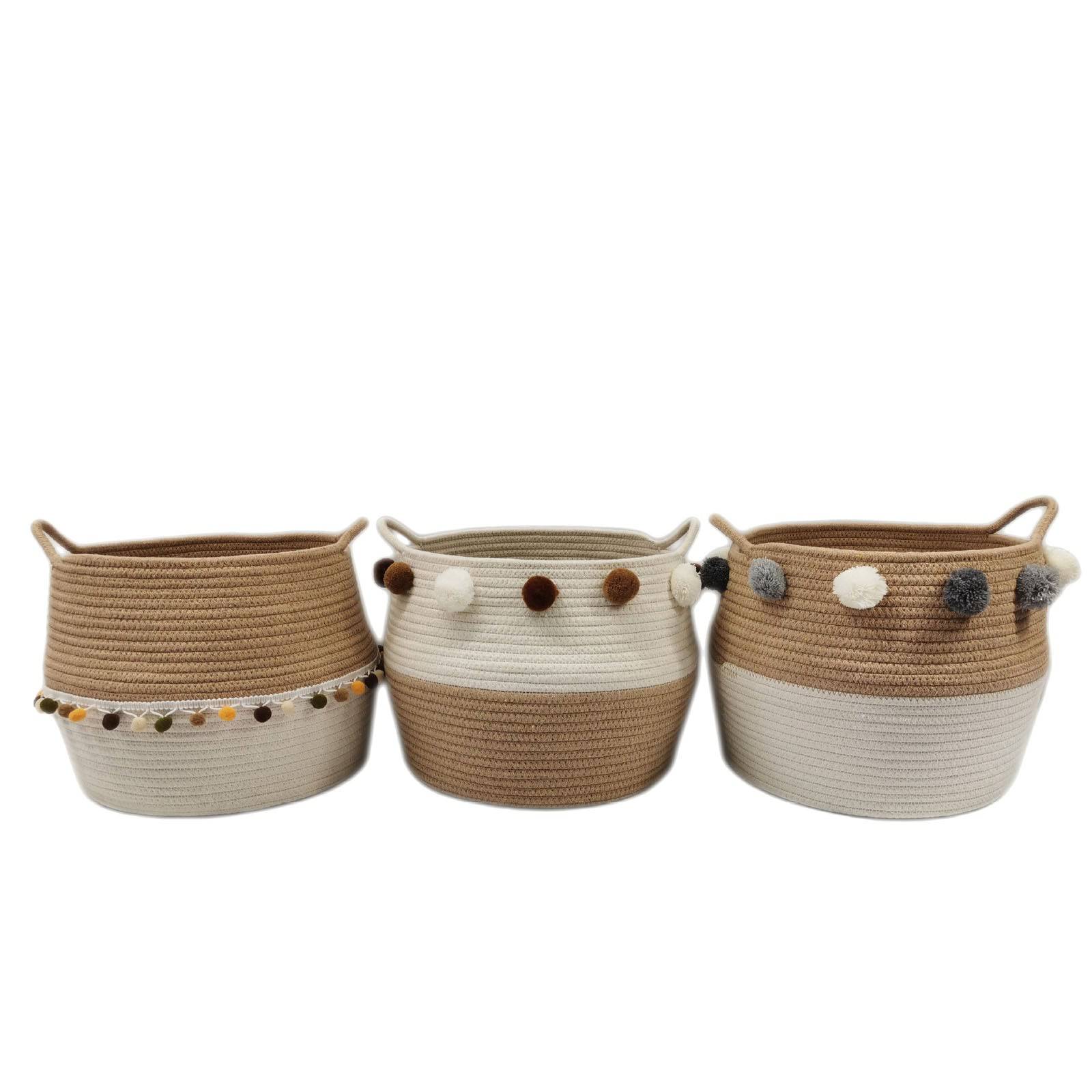 Handmade Basket 190410-015 - Baskets - ebarza Furniture UAE | Shop Modern Furniture in Abu Dhabi & Dubai - مفروشات ايبازرا في الامارات | تسوق اثاث عصري وديكورات مميزة في دبي وابوظبي