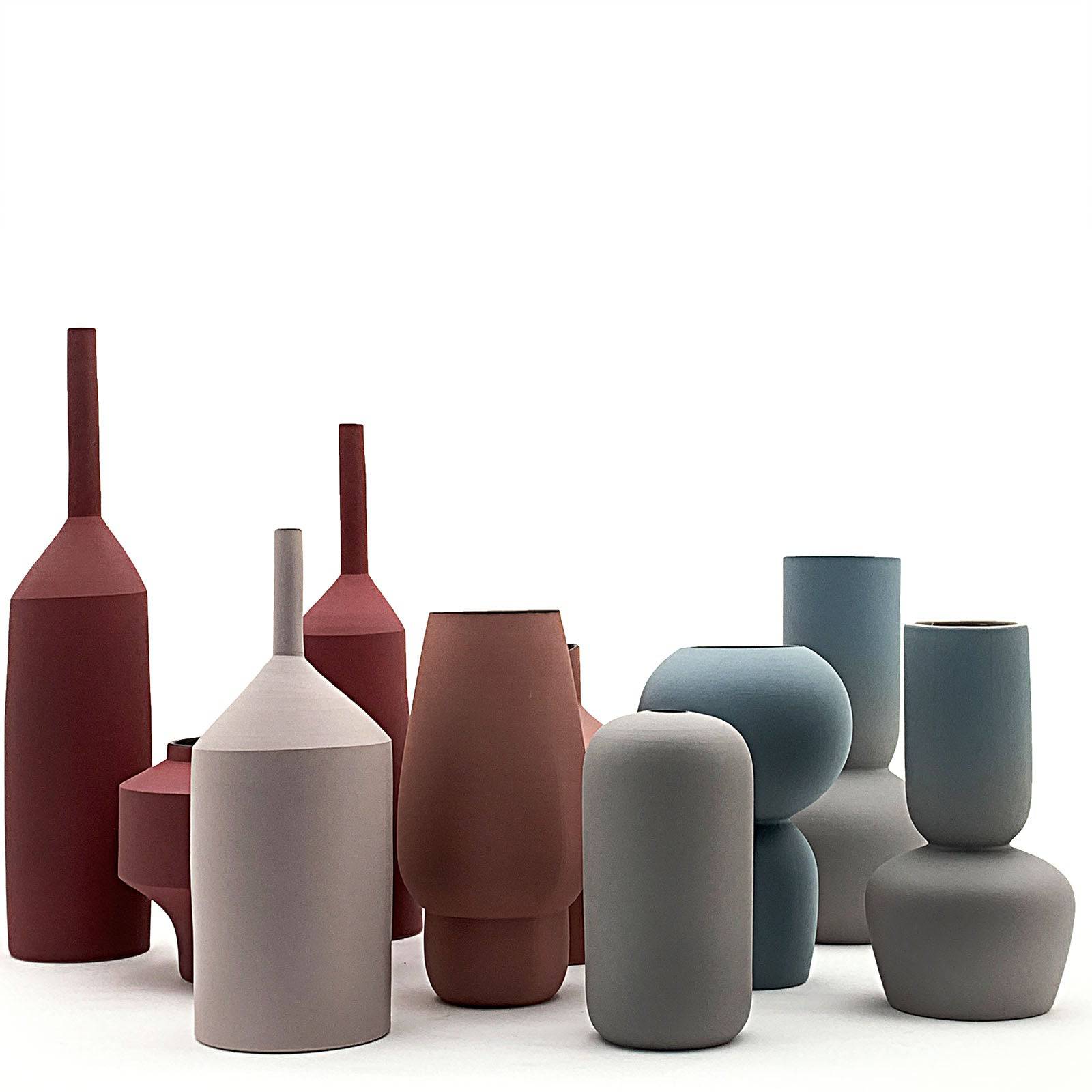 Handmade Ceramic Vase 19238-M-C17 - Vases - ebarza Furniture UAE | Shop Modern Furniture in Abu Dhabi & Dubai - مفروشات ايبازرا في الامارات | تسوق اثاث عصري وديكورات مميزة في دبي وابوظبي