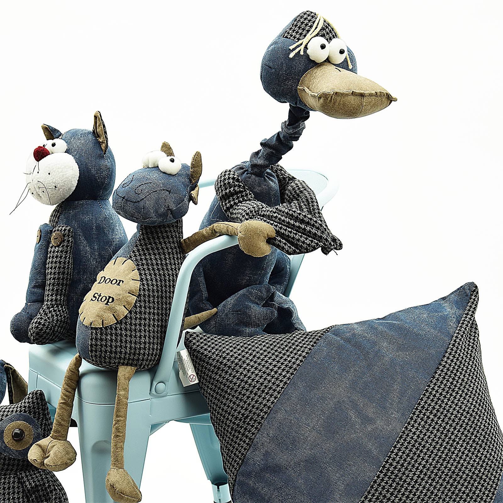 Handmade Cute Cat Decorative Doll/Door Stopper T11088B - Doll/Door stopper - ebarza Furniture UAE | Shop Modern Furniture in Abu Dhabi & Dubai - مفروشات ايبازرا في الامارات | تسوق اثاث عصري وديكورات مميزة في دبي وابوظبي