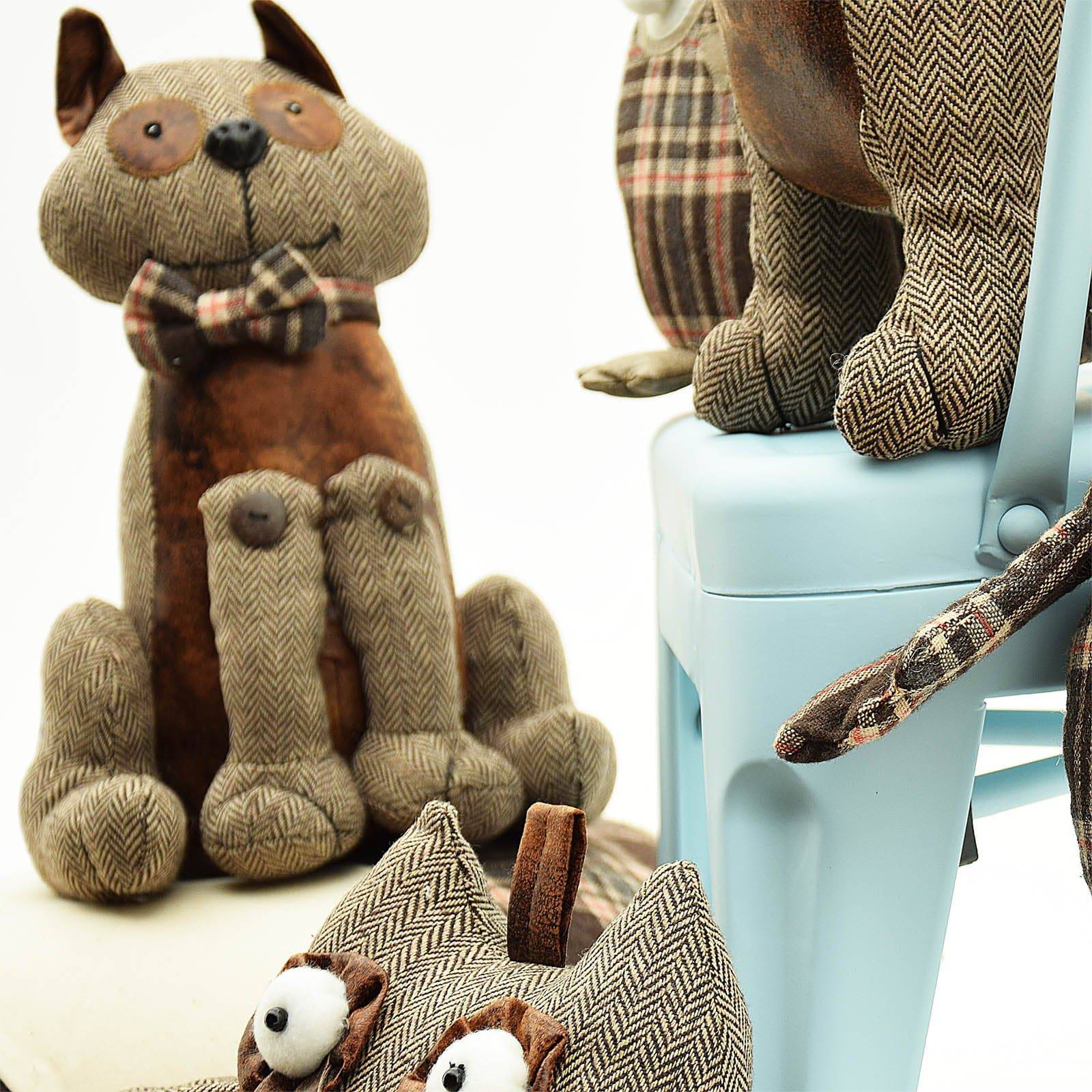 Handmade Cute Cat Decorative Doll/Door Stopper T12205-1 - Doll/Door stopper - ebarza Furniture UAE | Shop Modern Furniture in Abu Dhabi & Dubai - مفروشات ايبازرا في الامارات | تسوق اثاث عصري وديكورات مميزة في دبي وابوظبي