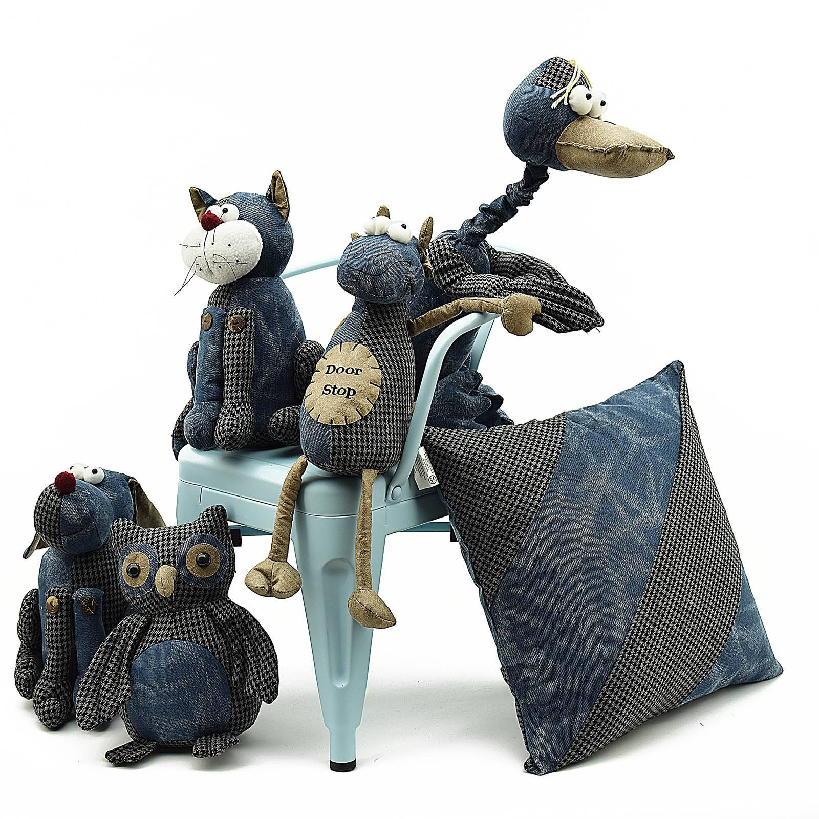 Handmade Cute Dog Decorative Doll/Door Stopper T11088A - Doll/Door stopper - ebarza Furniture UAE | Shop Modern Furniture in Abu Dhabi & Dubai - مفروشات ايبازرا في الامارات | تسوق اثاث عصري وديكورات مميزة في دبي وابوظبي