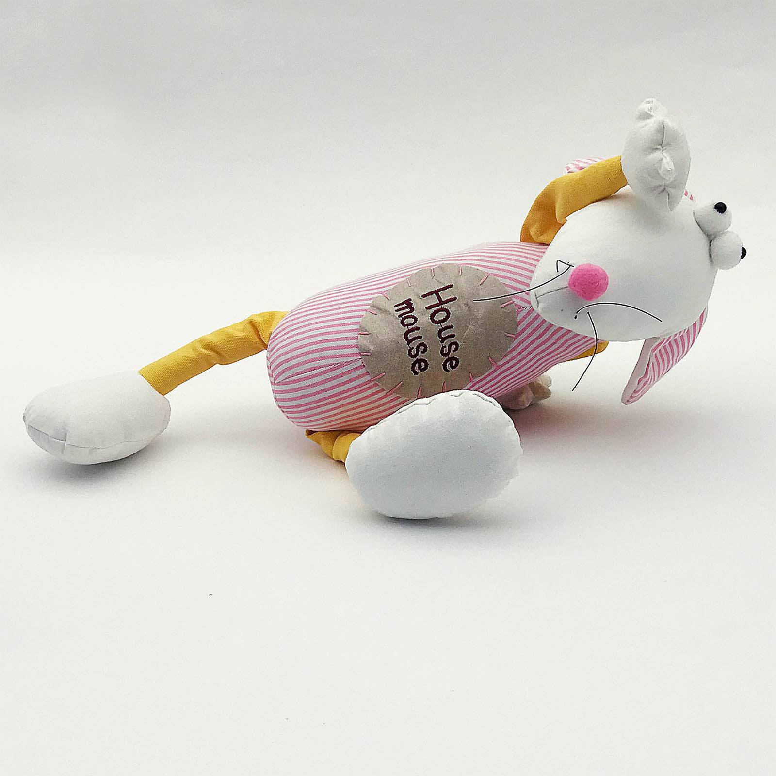 Handmade Cute Mouse Decorative Doll/Door Stopper Z003 -  Doll/Door stopper | دمية زينة مصنوعة يدويًا الفأر اللطيف / سدادة الباب - ebarza Furniture UAE | Shop Modern Furniture in Abu Dhabi & Dubai - مفروشات ايبازرا في الامارات | تسوق اثاث عصري وديكورات مميزة في دبي وابوظبي