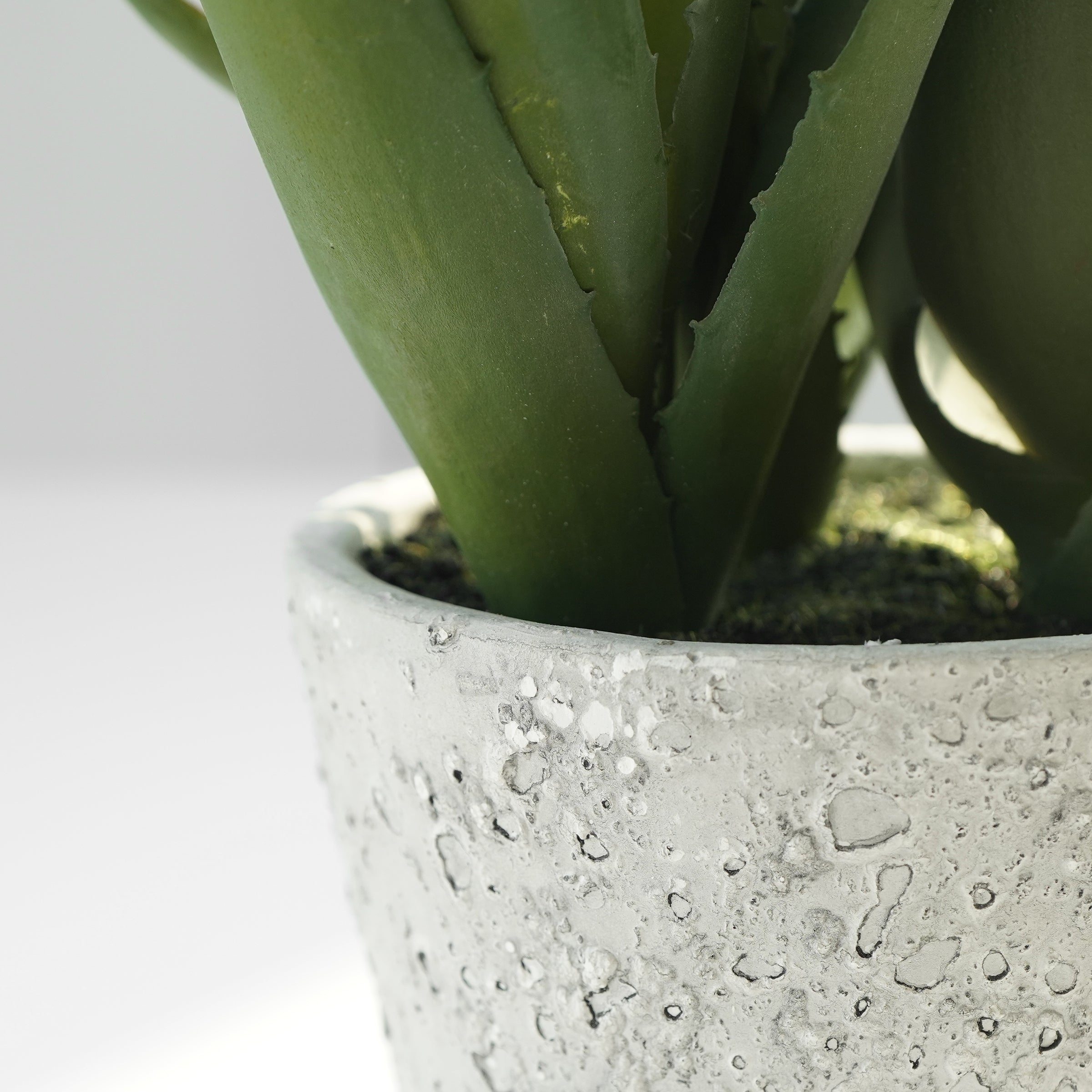 Handmade Decorative Artificial Potted Aloe N35020-PZ173 - Plants - ebarza Furniture UAE | Shop Modern Furniture in Abu Dhabi & Dubai - مفروشات ايبازرا في الامارات | تسوق اثاث عصري وديكورات مميزة في دبي وابوظبي