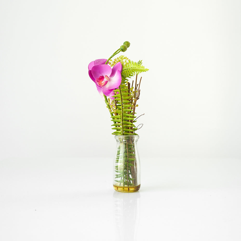 Handmade Decorative Artificial Potted Flower With Grass N36020-BJ109 - Plants - ebarza Furniture UAE | Shop Modern Furniture in Abu Dhabi & Dubai - مفروشات ايبازرا في الامارات | تسوق اثاث عصري وديكورات مميزة في دبي وابوظبي