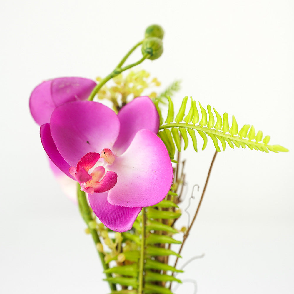 Handmade Decorative Artificial Potted Flower With Grass N36020-BJ109 - Plants - ebarza Furniture UAE | Shop Modern Furniture in Abu Dhabi & Dubai - مفروشات ايبازرا في الامارات | تسوق اثاث عصري وديكورات مميزة في دبي وابوظبي