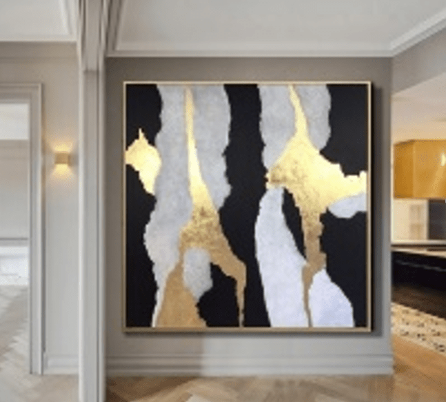 Handpainted Art Painting With Frame 180X180 Soaap0115 - Paintings - ebarza Furniture UAE | Shop Modern Furniture in Abu Dhabi & Dubai - مفروشات ايبازرا في الامارات | تسوق اثاث عصري وديكورات مميزة في دبي وابوظبي