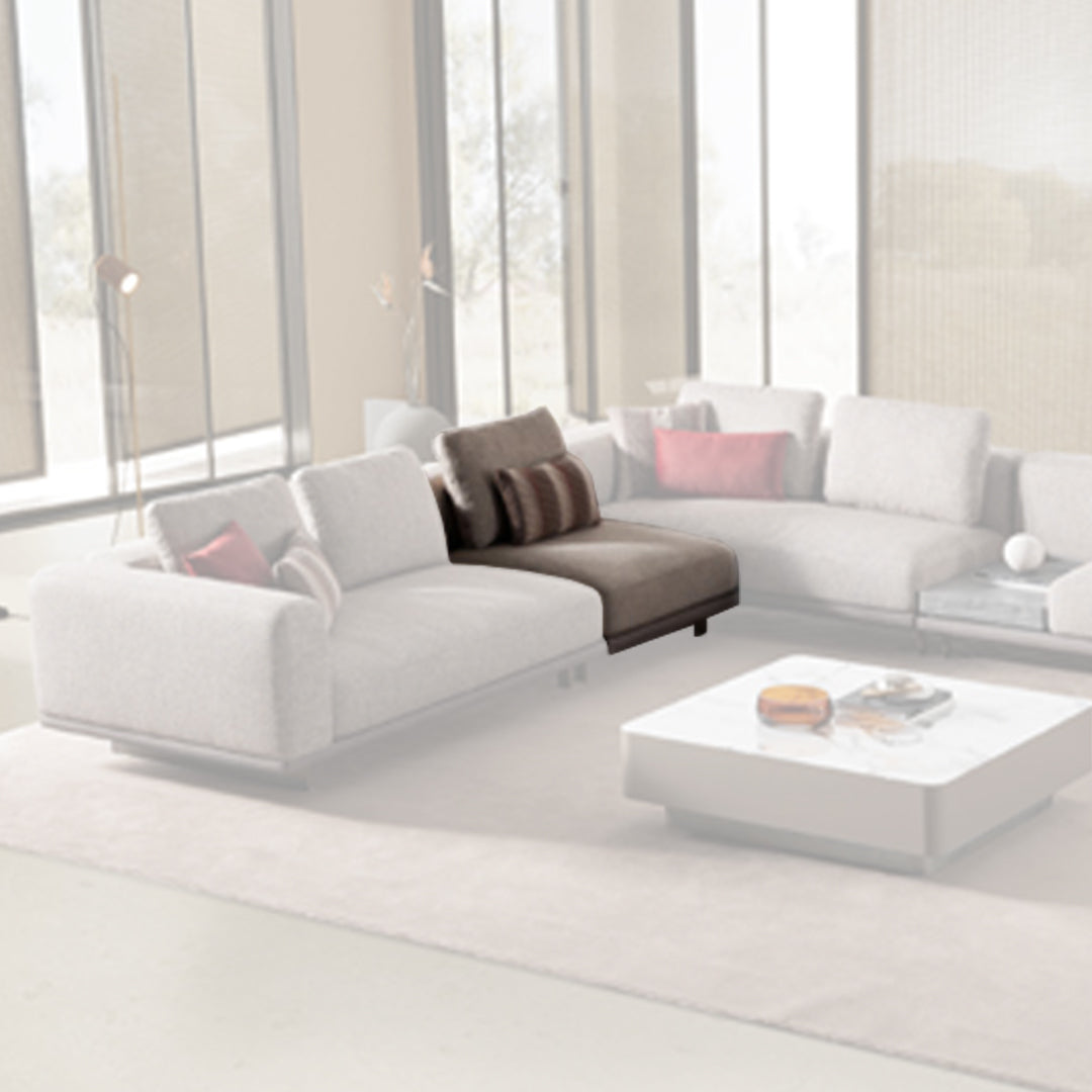 Sardunya Harmony middle module for sofa set, showcasing a modern, beige fabric cushion and sleek design for comfortable seating.