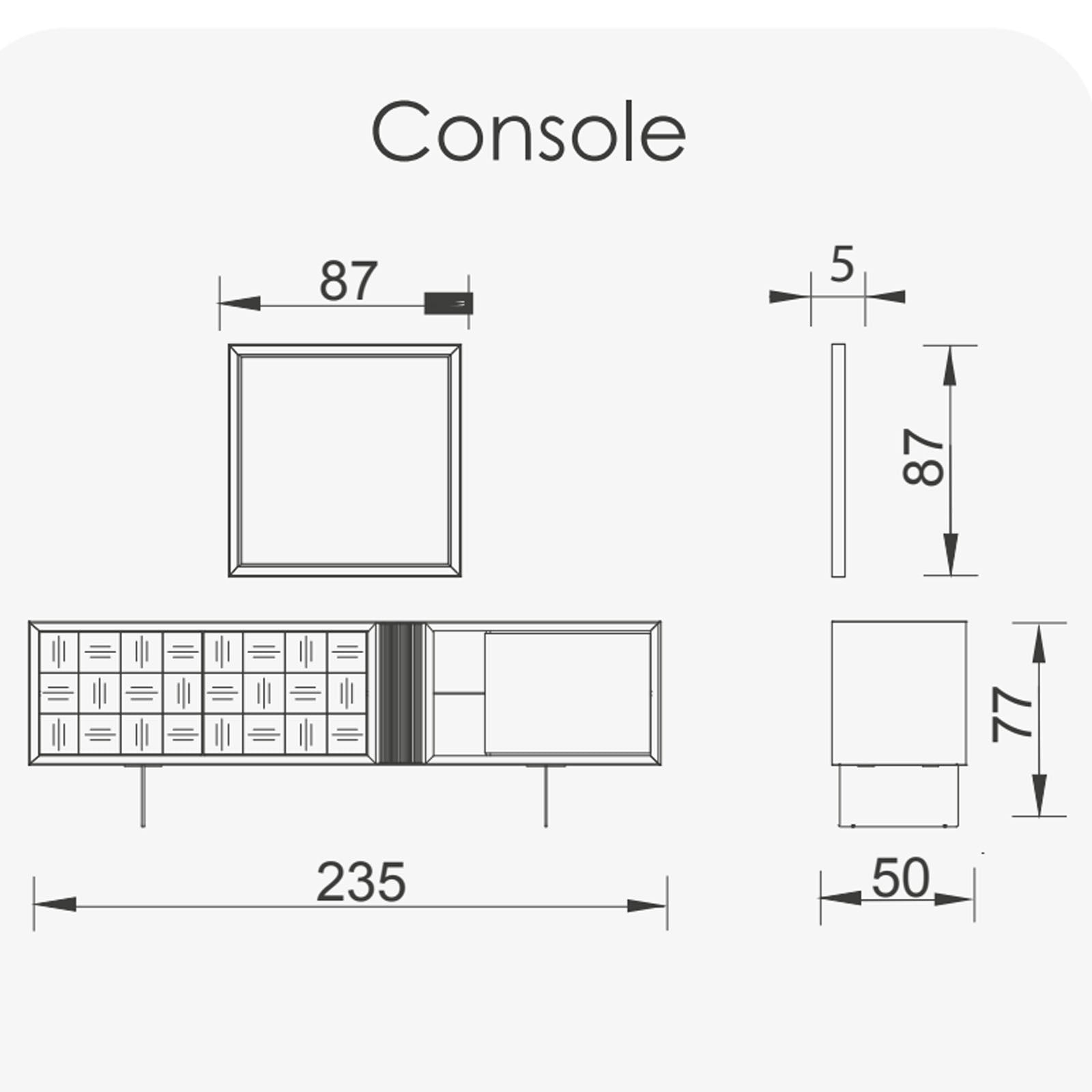 As is - Heritage Side-Board + Mirror Herit008-Side-board - DISPLAY ITEM - ebarza Furniture UAE | Shop Modern Furniture in Abu Dhabi & Dubai - مفروشات ايبازرا في الامارات | تسوق اثاث عصري وديكورات مميزة في دبي وابوظبي