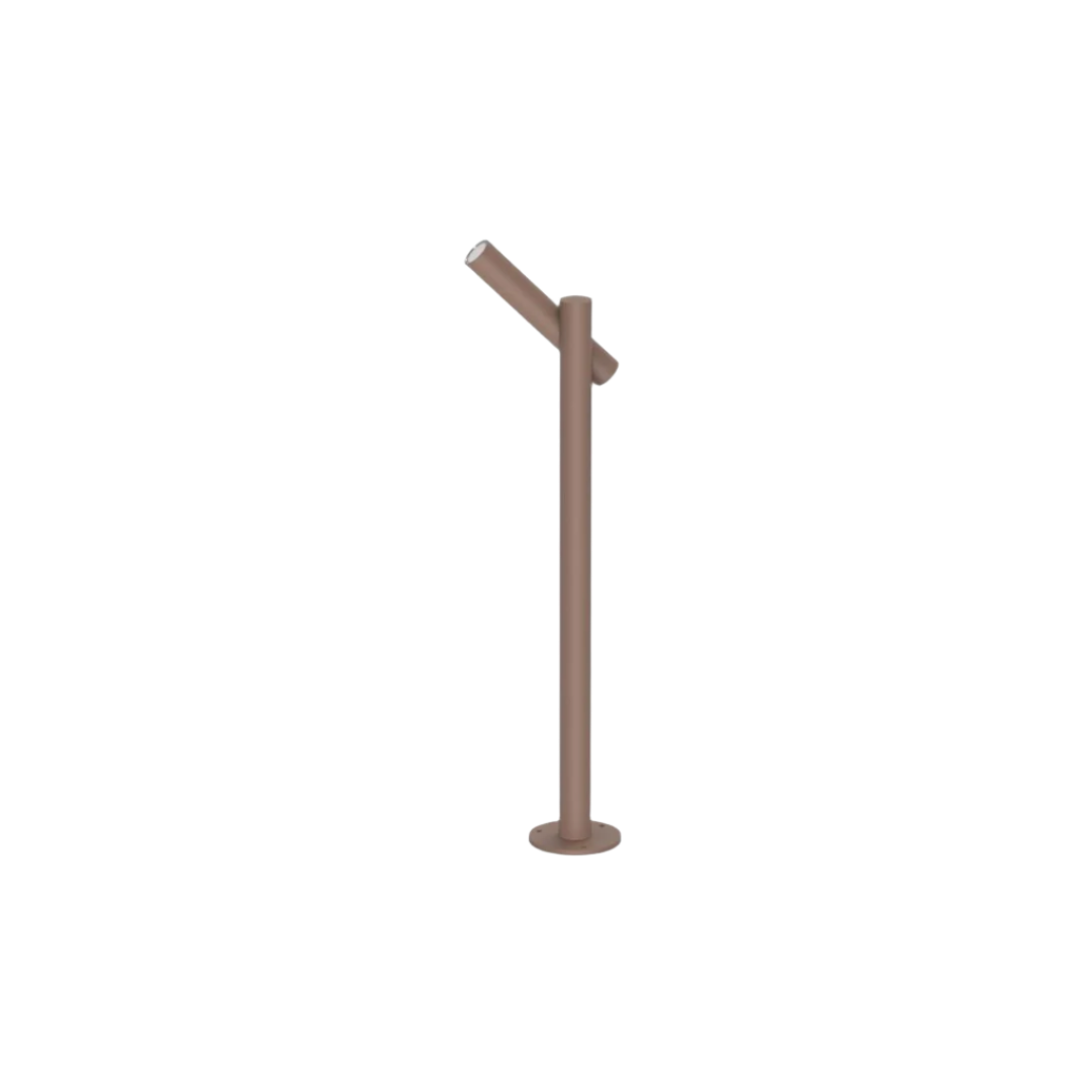 Beacon Horizon Beam outdoor lamp in coffee finish, outdoor lighting fixture with a sleek design for exterior illumination.