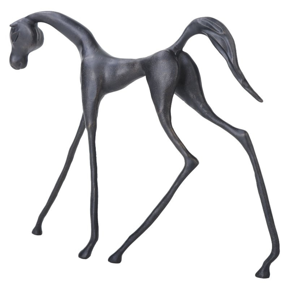 Beige horse sculpture from BEACON home decor figurines collection, detailed and artistic decorative animal figurine.
