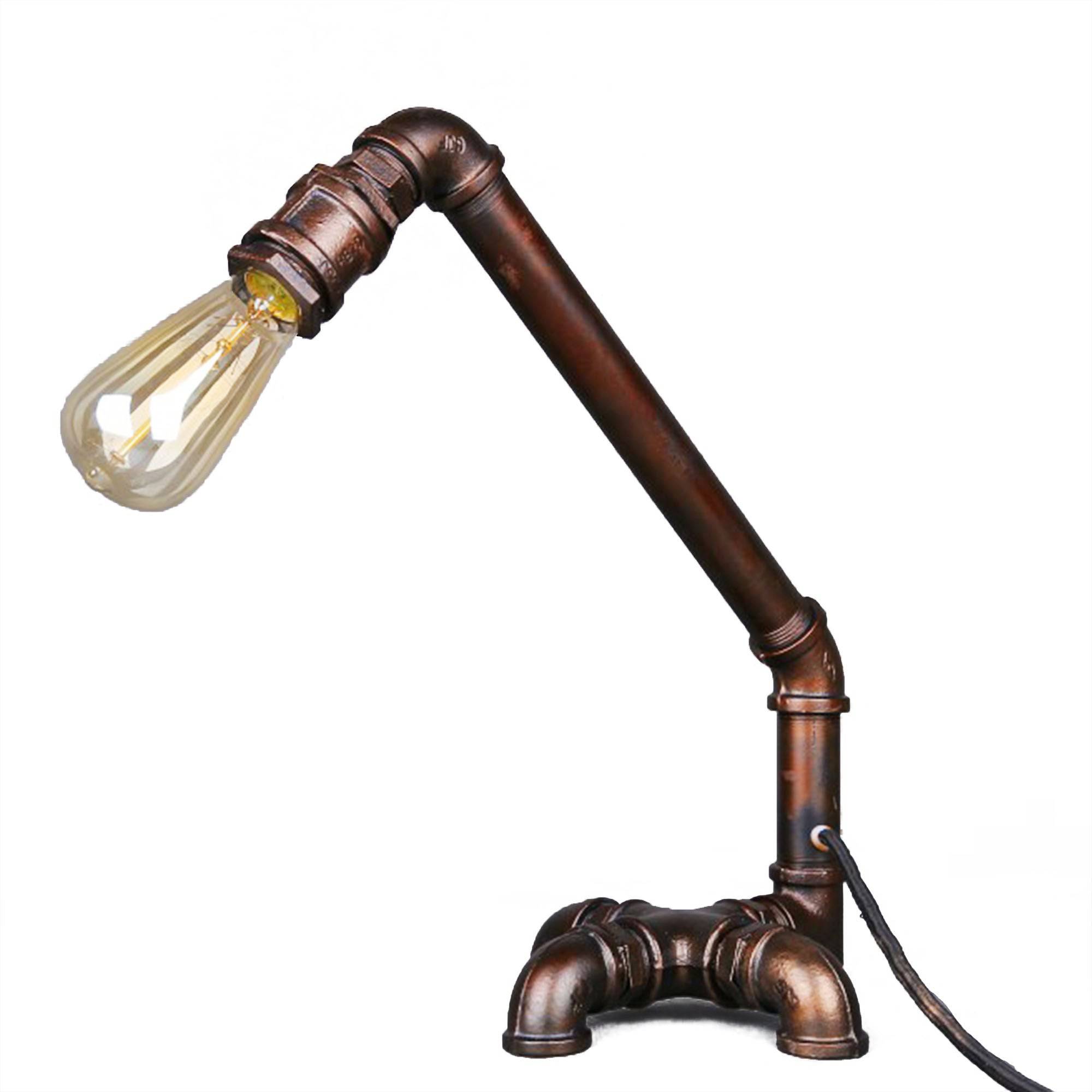 Industrial Rustic Pipe Table Lamp Cy-Ltd-014 - Desk\table Lamps - ebarza Furniture UAE | Shop Modern Furniture in Abu Dhabi & Dubai - مفروشات ايبازرا في الامارات | تسوق اثاث عصري وديكورات مميزة في دبي وابوظبي