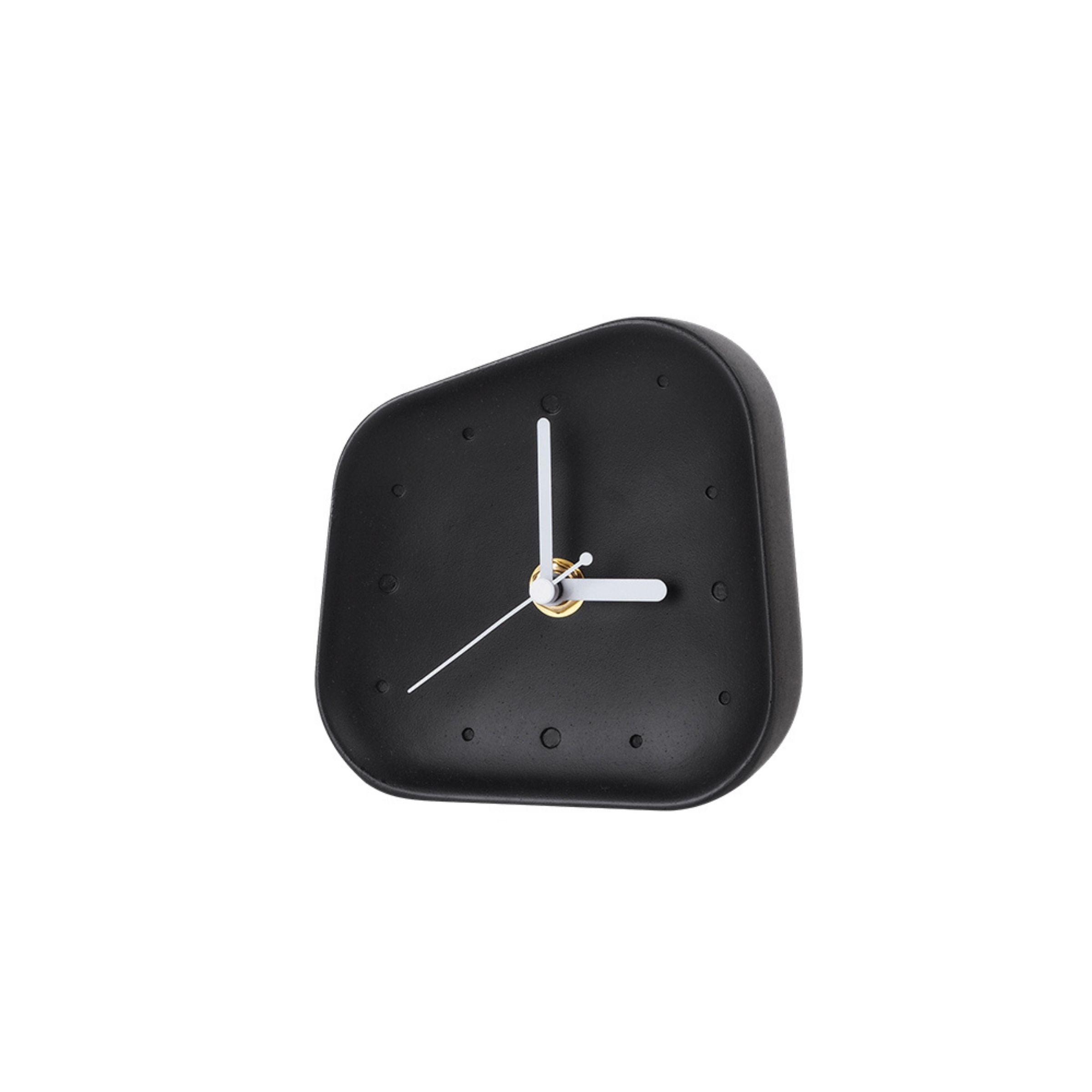 Ink black square desk clock TCB290 - Clocks - ebarza Furniture UAE | Shop Modern Furniture in Abu Dhabi & Dubai - مفروشات ايبازرا في الامارات | تسوق اثاث عصري وديكورات مميزة في دبي وابوظبي