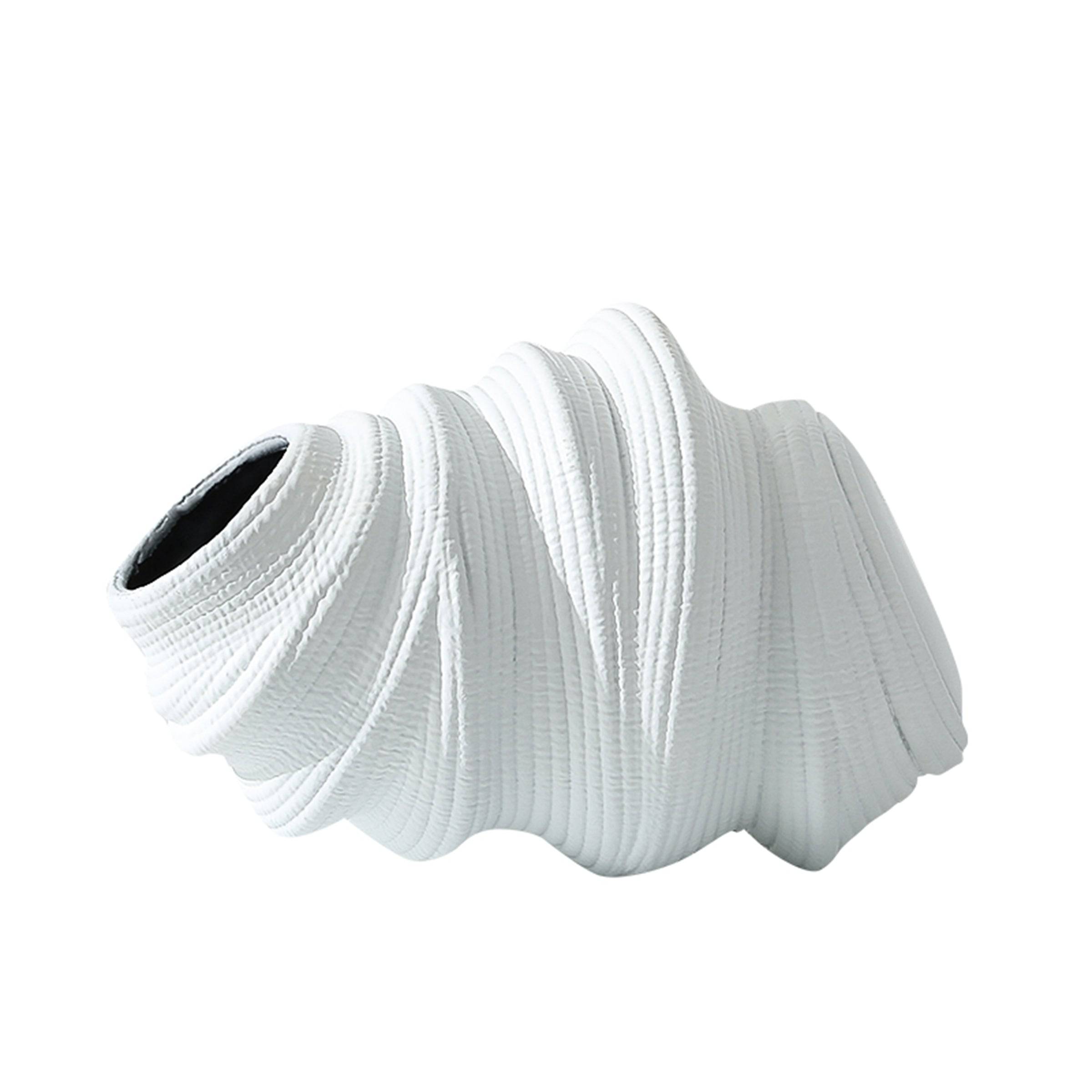 Irregular Vase White Fc-Sz2170B - Vases - ebarza Furniture UAE | Shop Modern Furniture in Abu Dhabi & Dubai - مفروشات ايبازرا في الامارات | تسوق اثاث عصري وديكورات مميزة في دبي وابوظبي