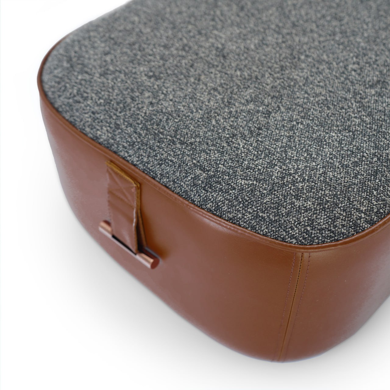 Joker Rectangle Brown Side Pouf JR-SD01-Brown - Poufs - ebarza Furniture UAE | Shop Modern Furniture in Abu Dhabi & Dubai - مفروشات ايبازرا في الامارات | تسوق اثاث عصري وديكورات مميزة في دبي وابوظبي