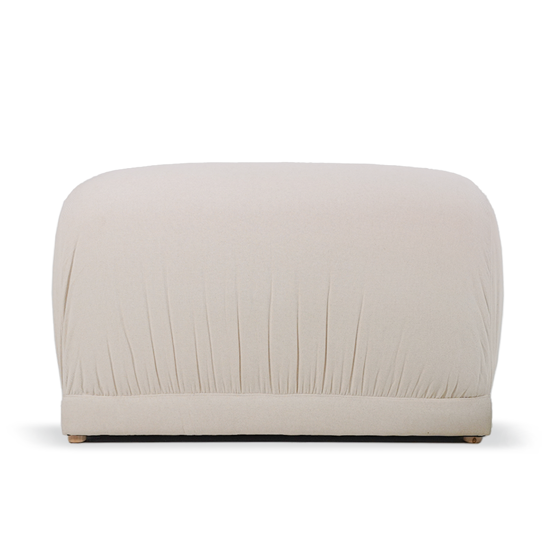 BEACON Kaisa Modular Long Backrest Sofa in neutral fabric, showcasing its sleek design and spacious seating arrangement.