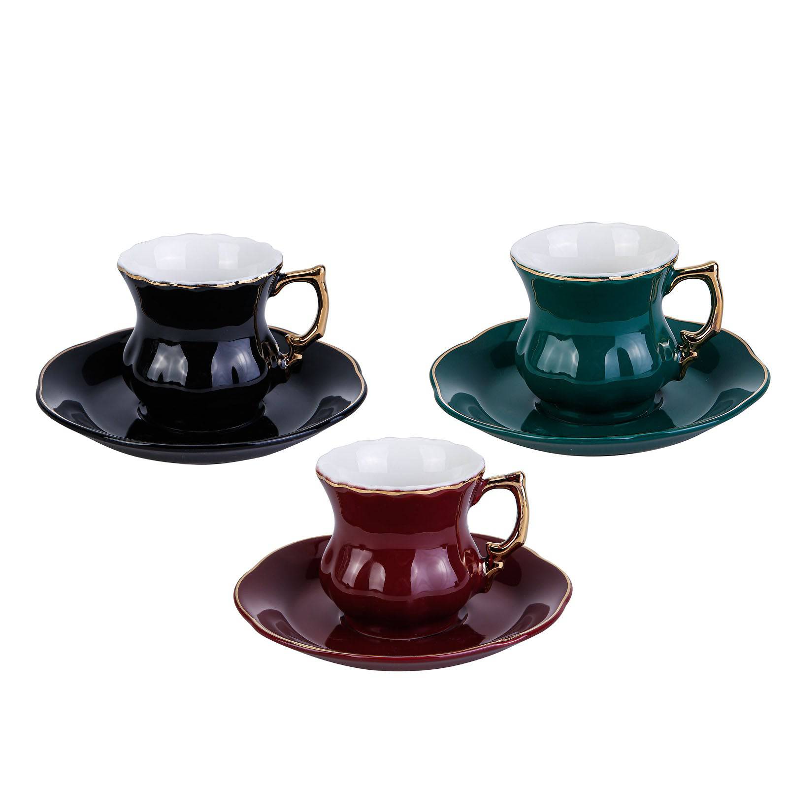 Karaca 3 Color 1 Set Set Of 6 Coffee Set 153.03.07.8694 - Coffee Sets - ebarza Furniture UAE | Shop Modern Furniture in Abu Dhabi & Dubai - مفروشات ايبازرا في الامارات | تسوق اثاث عصري وديكورات مميزة في دبي وابوظبي