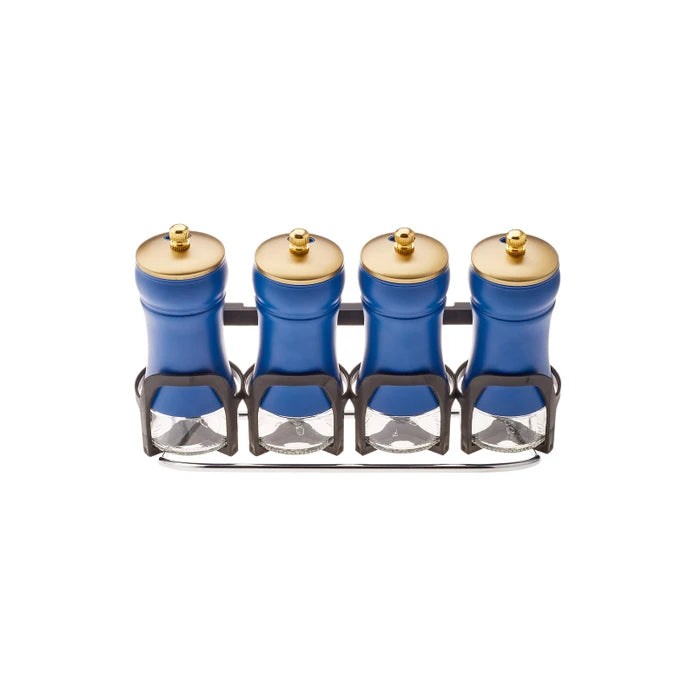 Karaca Blue Berry 5 Piece Line Glass Spice Set 153.03.06.8988 - Spice Sets - ebarza Furniture UAE | Shop Modern Furniture in Abu Dhabi & Dubai - مفروشات ايبازرا في الامارات | تسوق اثاث عصري وديكورات مميزة في دبي وابوظبي