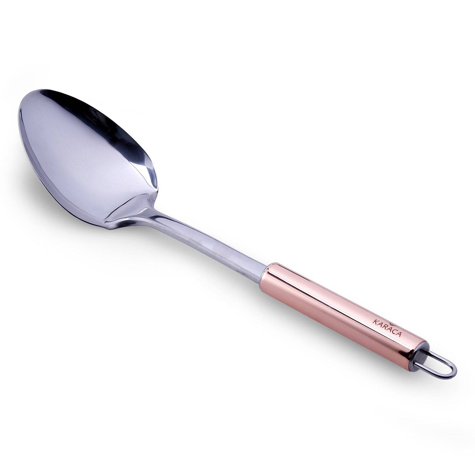 Karaca Copper Keen Large Serving Spoon 153.03.07.4001 - Cookware Sets - ebarza Furniture UAE | Shop Modern Furniture in Abu Dhabi & Dubai - مفروشات ايبازرا في الامارات | تسوق اثاث عصري وديكورات مميزة في دبي وابوظبي