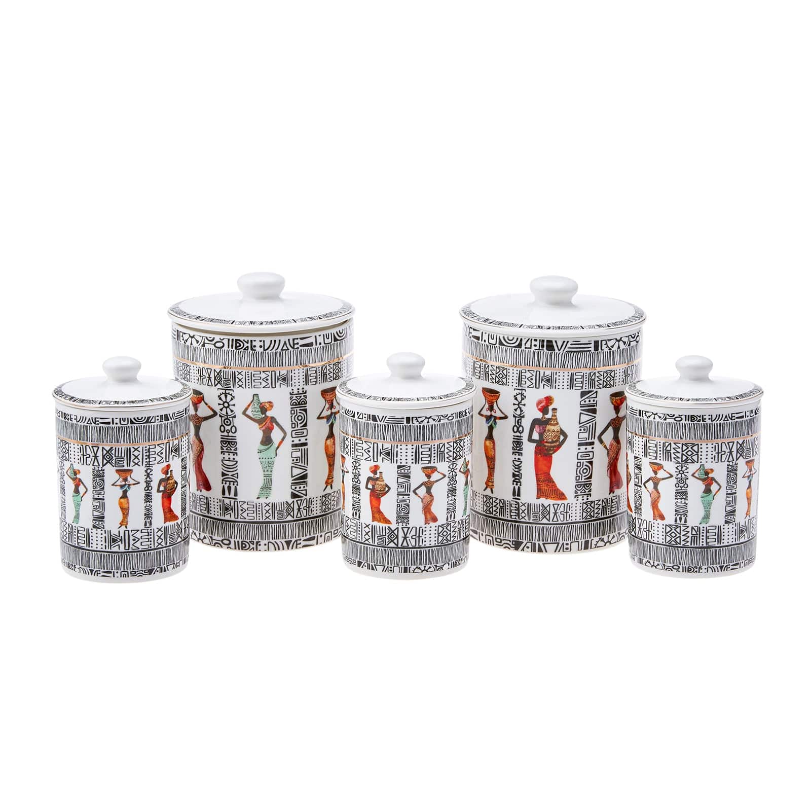 Karaca Egypt 5 Pieces Spice Set 153.03.06.4932 - Spice Sets - ebarza Furniture UAE | Shop Modern Furniture in Abu Dhabi & Dubai - مفروشات ايبازرا في الامارات | تسوق اثاث عصري وديكورات مميزة في دبي وابوظبي