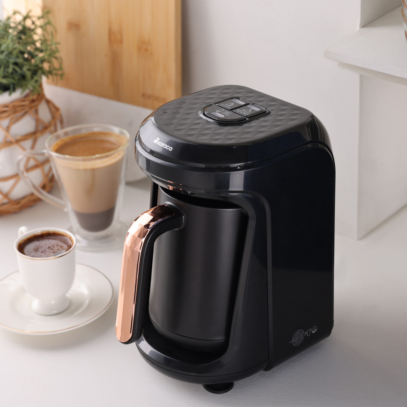Karaca Hatır Hüps Quartz Turkish Coffee Machine Black Copper 153.09.01.3476 - Kitchen Appliances - ebarza Furniture UAE | Shop Modern Furniture in Abu Dhabi & Dubai - مفروشات ايبازرا في الامارات | تسوق اثاث عصري وديكورات مميزة في دبي وابوظبي