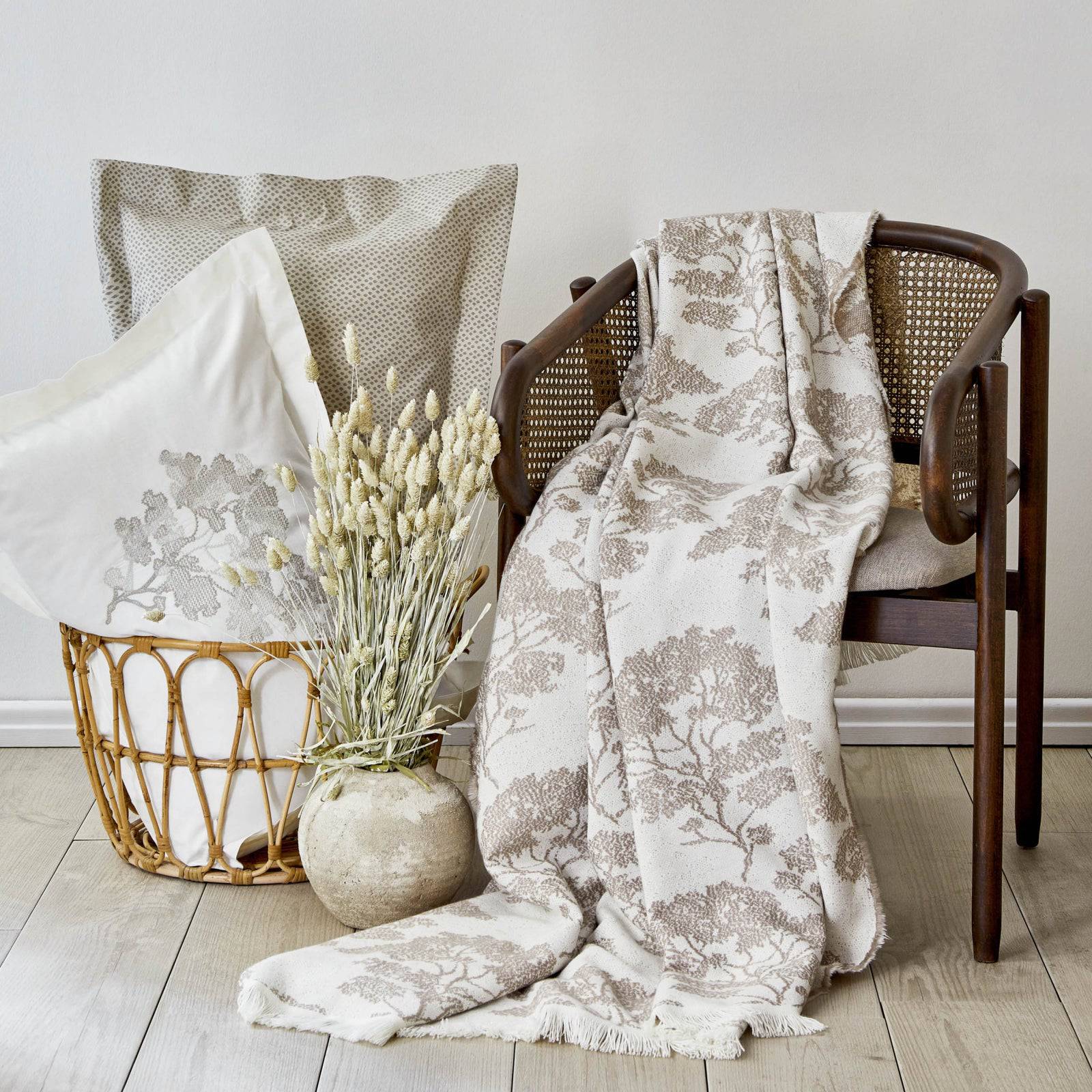 Karaca Home Edita Gray Double Nish Set 200.19.01.0141 - Bedding - ebarza Furniture UAE | Shop Modern Furniture in Abu Dhabi & Dubai - مفروشات ايبازرا في الامارات | تسوق اثاث عصري وديكورات مميزة في دبي وابوظبي