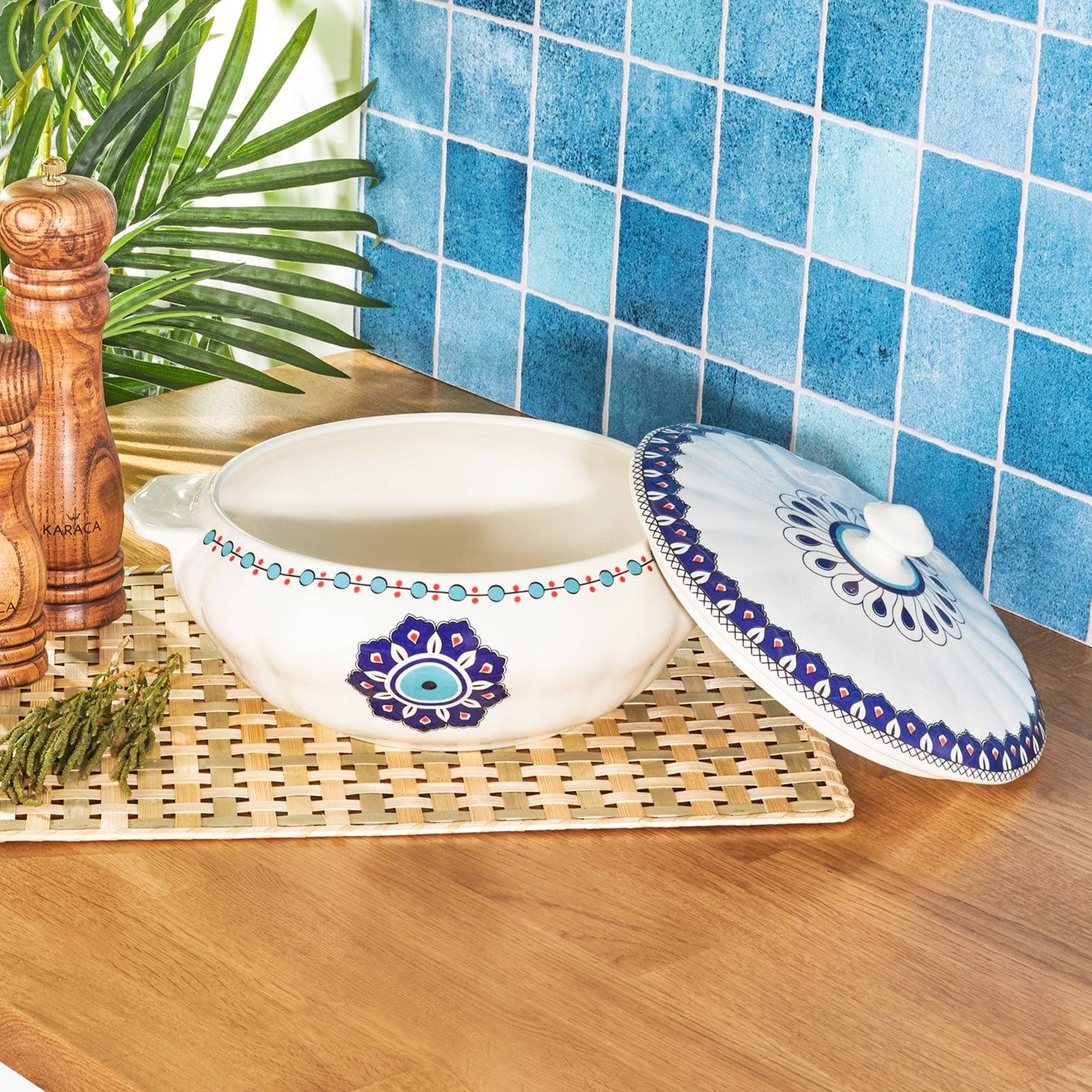 Karaca Mai Seljuk Series Cookware 2200 Ml 153.03.07.9025 - Cookware Sets - ebarza Furniture UAE | Shop Modern Furniture in Abu Dhabi & Dubai - مفروشات ايبازرا في الامارات | تسوق اثاث عصري وديكورات مميزة في دبي وابوظبي