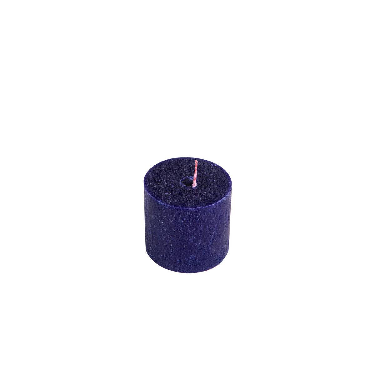 Karaca Navy Blue Cylinder Candle 6,5X6 Cm 153.20.01.0412 -  Candles | شمعة كاراجا أسطوانية باللون الأزرق الداكن مقاس 6،5 × 6 سم - ebarza Furniture UAE | Shop Modern Furniture in Abu Dhabi & Dubai - مفروشات ايبازرا في الامارات | تسوق اثاث عصري وديكورات مميزة في دبي وابوظبي