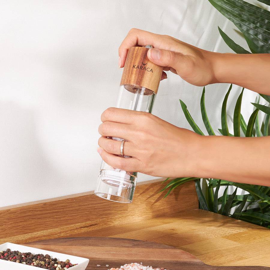 Karaca Net Spice Mill 20 Cm 153.03.06.2297 - Spice Sets - ebarza Furniture UAE | Shop Modern Furniture in Abu Dhabi & Dubai - مفروشات ايبازرا في الامارات | تسوق اثاث عصري وديكورات مميزة في دبي وابوظبي