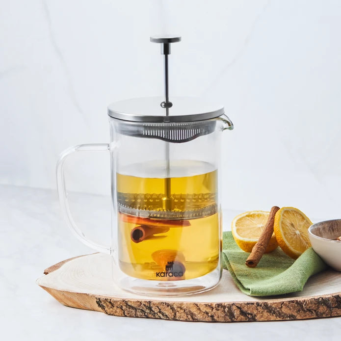 Karaca Pia Metallic French Press 800 ml 153.03.08.2402 - Kitchen Appliances - ebarza Furniture UAE | Shop Modern Furniture in Abu Dhabi & Dubai - مفروشات ايبازرا في الامارات | تسوق اثاث عصري وديكورات مميزة في دبي وابوظبي