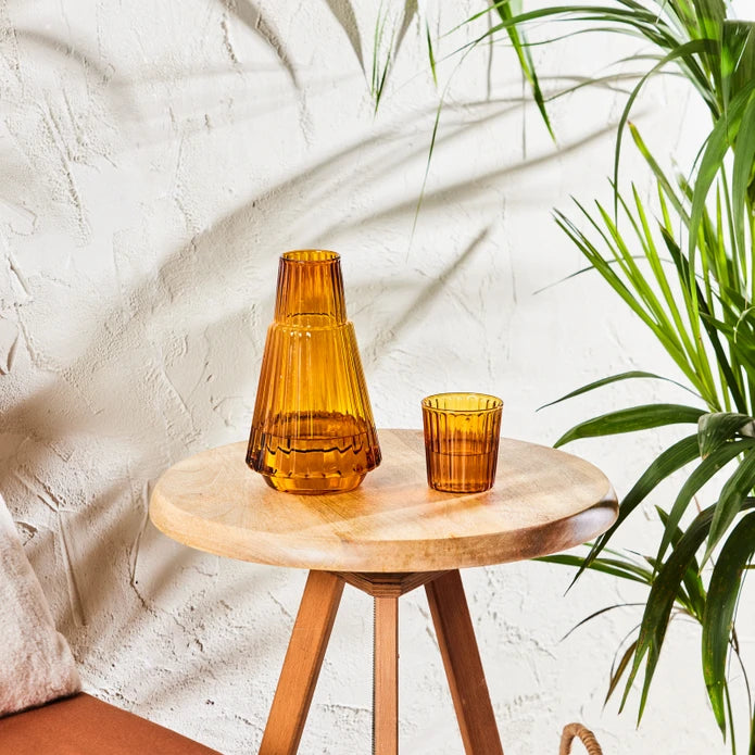 Karaca Pier Jug Amber 153.09.01.3182 - Drinkware - ebarza Furniture UAE | Shop Modern Furniture in Abu Dhabi & Dubai - مفروشات ايبازرا في الامارات | تسوق اثاث عصري وديكورات مميزة في دبي وابوظبي