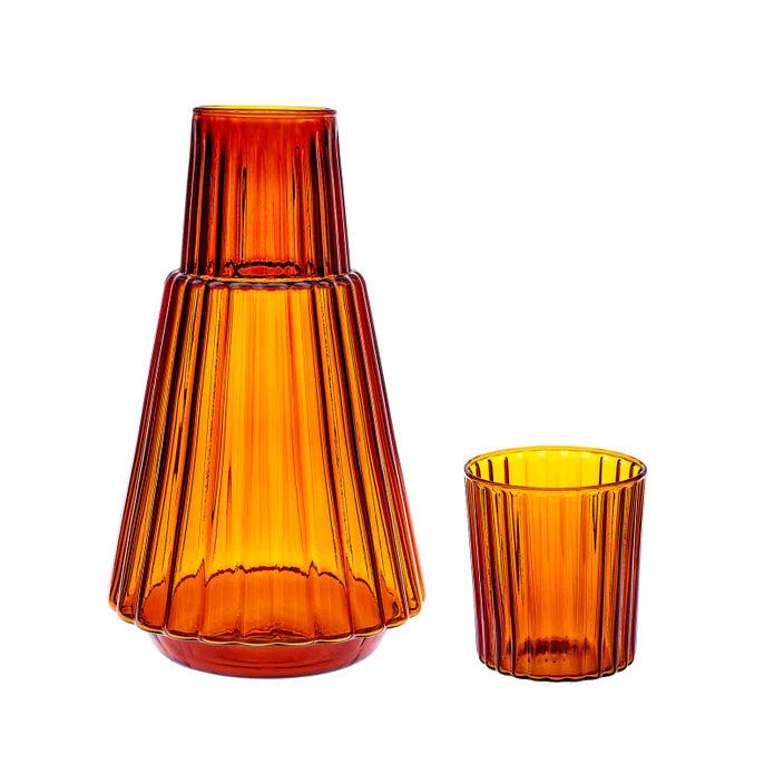 Karaca Pier Jug Amber 153.09.01.3182 - Drinkware - ebarza Furniture UAE | Shop Modern Furniture in Abu Dhabi & Dubai - مفروشات ايبازرا في الامارات | تسوق اثاث عصري وديكورات مميزة في دبي وابوظبي