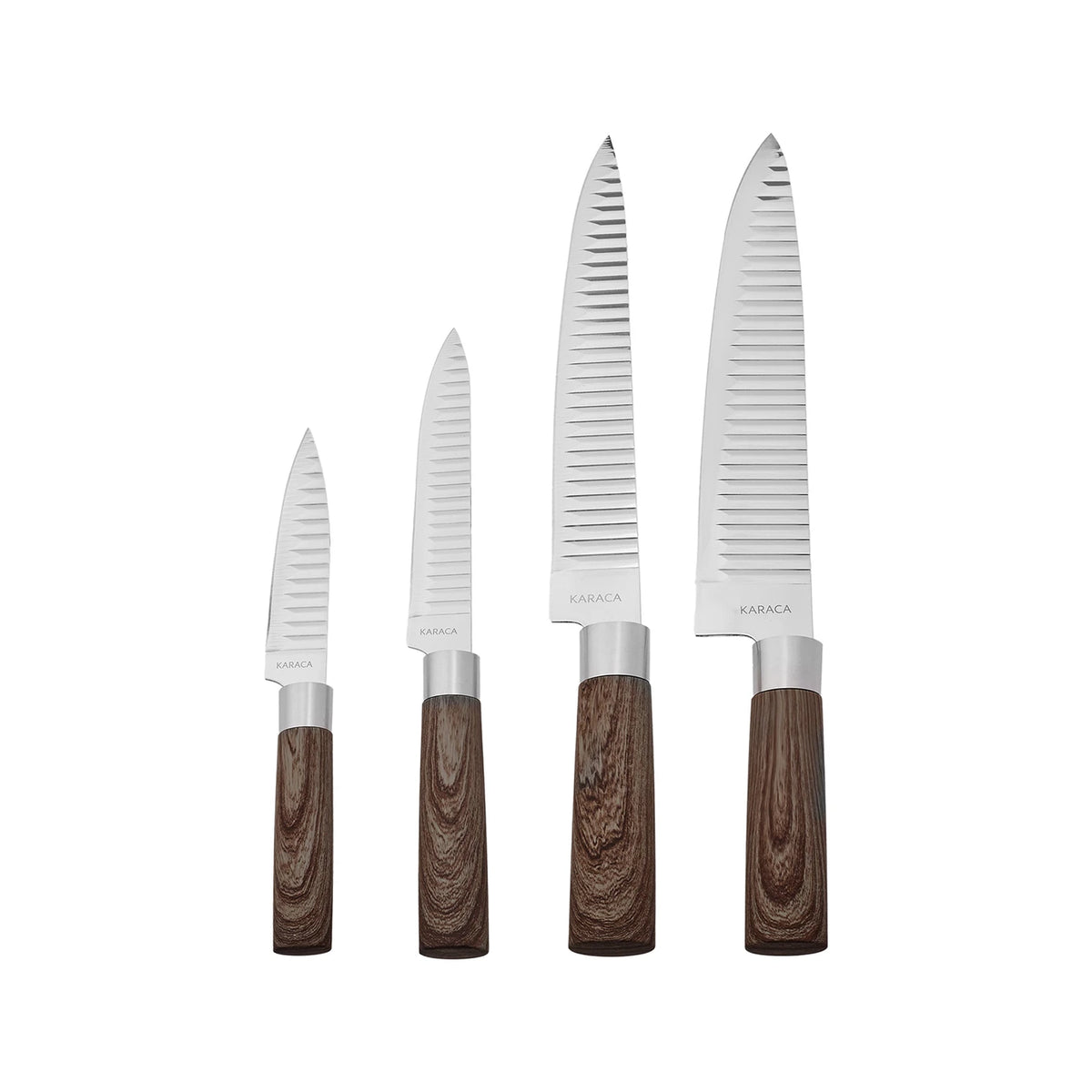 Karaca Timber 8 Piece Knife and Serving Set 153.03.06.7427 - Service Sets - ebarza Furniture UAE | Shop Modern Furniture in Abu Dhabi & Dubai - مفروشات ايبازرا في الامارات | تسوق اثاث عصري وديكورات مميزة في دبي وابوظبي
