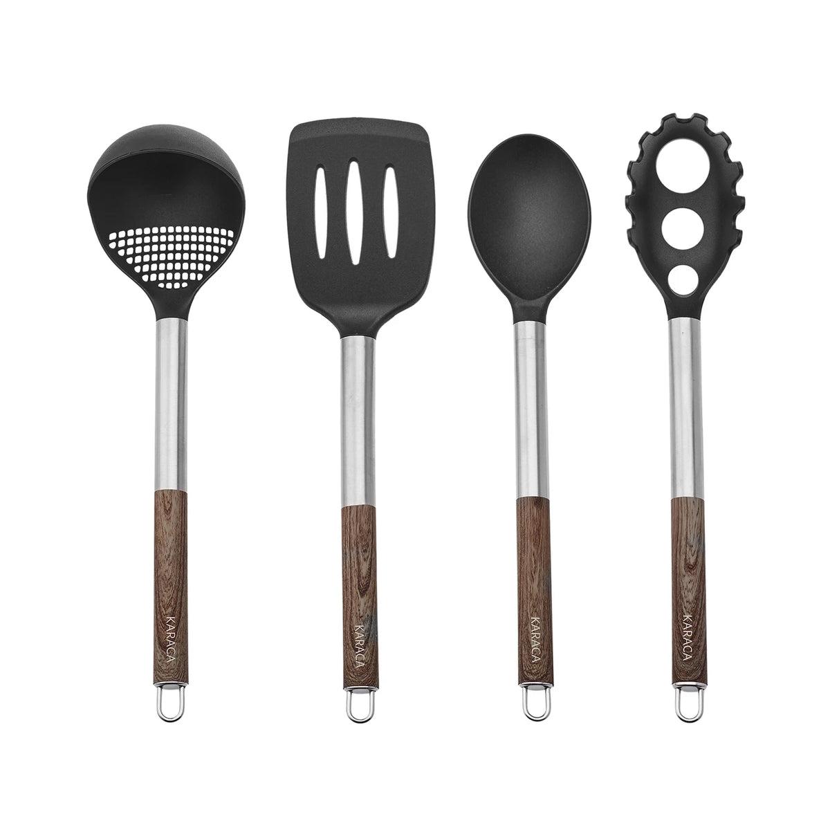 Karaca Timber 8 Piece Knife and Serving Set 153.03.06.7427 - Service Sets - ebarza Furniture UAE | Shop Modern Furniture in Abu Dhabi & Dubai - مفروشات ايبازرا في الامارات | تسوق اثاث عصري وديكورات مميزة في دبي وابوظبي