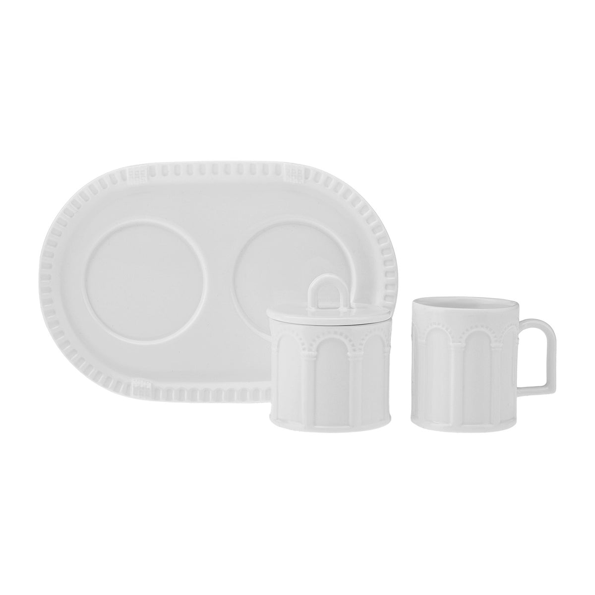 Karaca X İst Collection Turkish Delight Coffee Cup from the KARACA AND KARACA HOME coffee set, featuring a decorative column design.