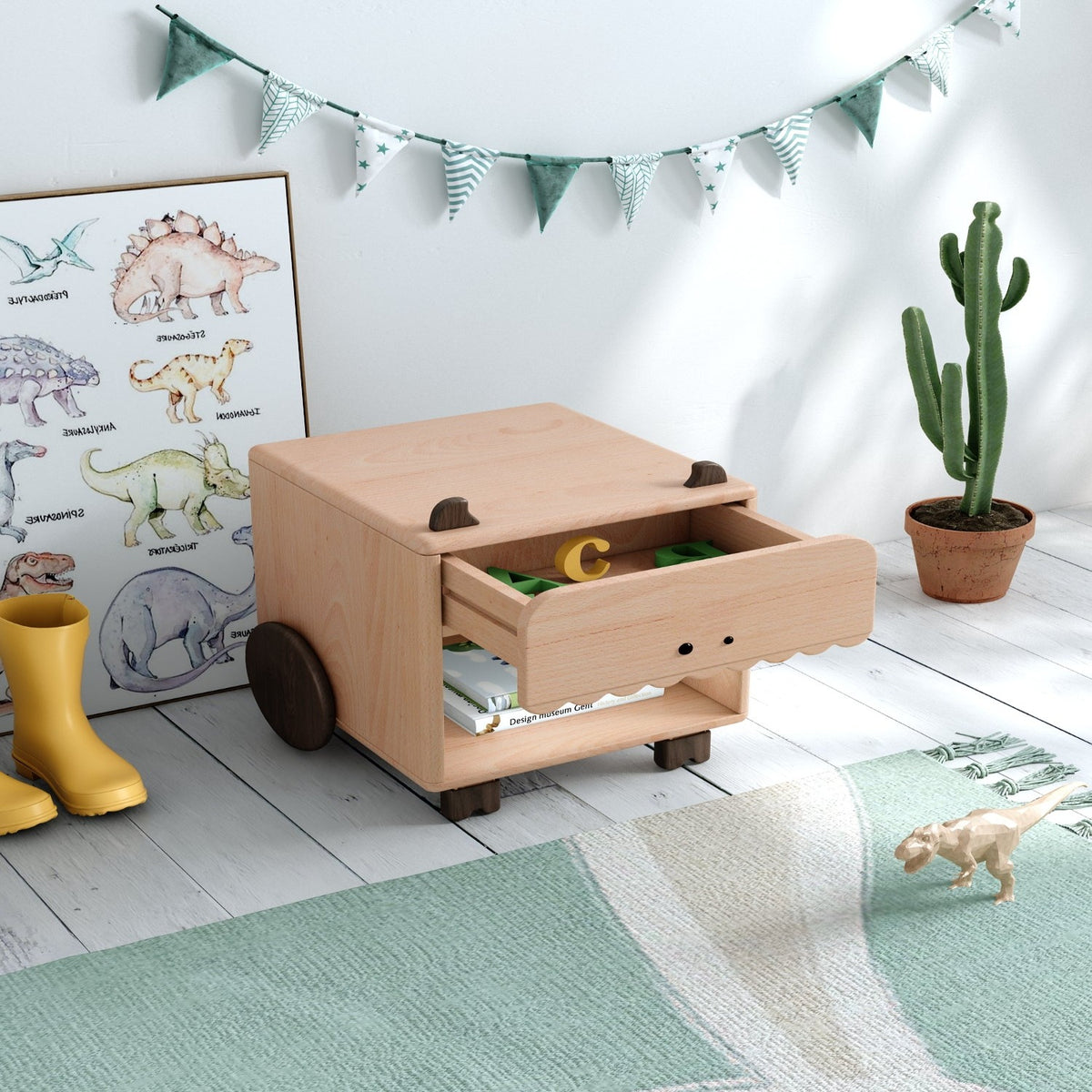 Kids Kawaii Storage Cabinet by BEACON, colorful kids shelves with playful design for organizing children's room essentials.