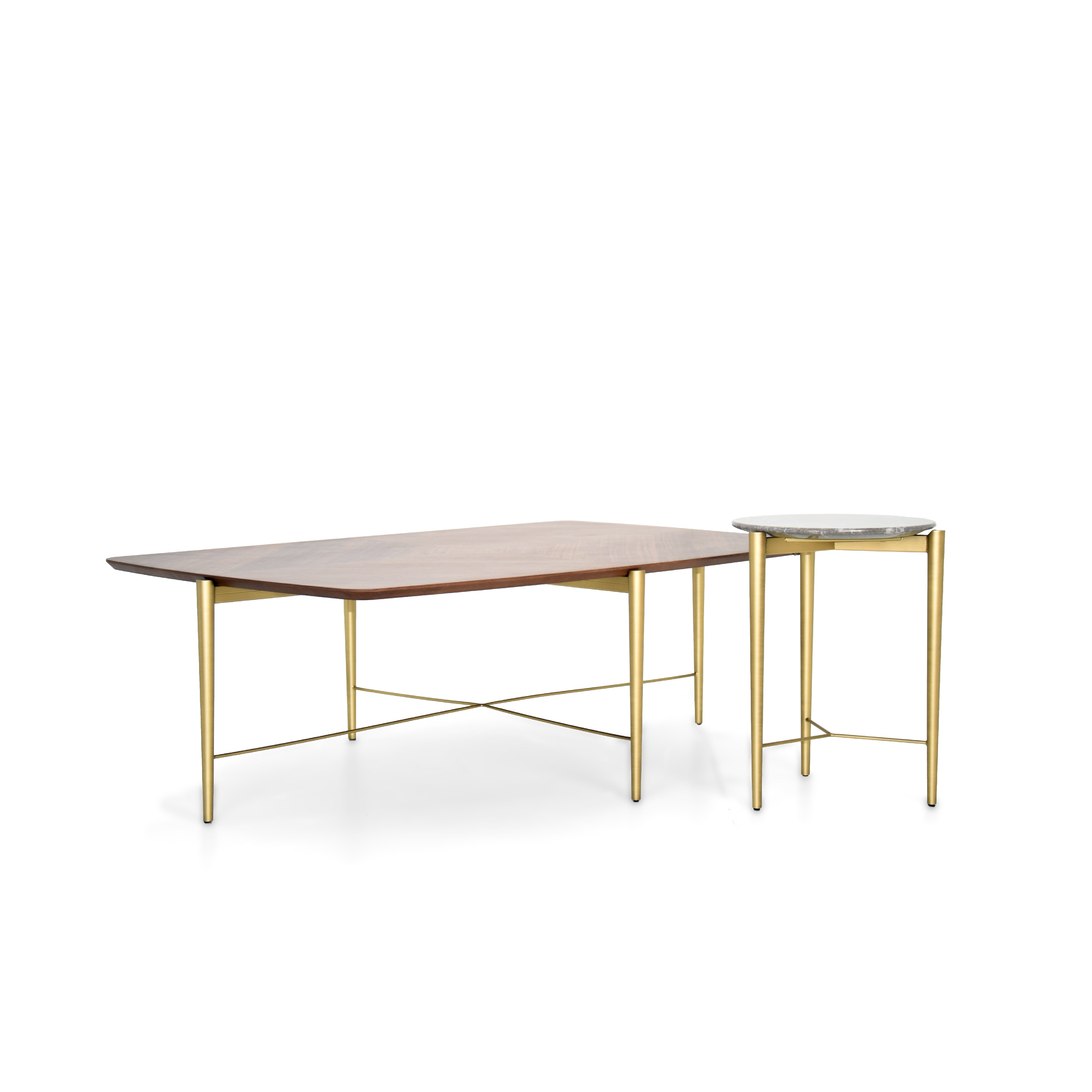 Kito Center Table With Wood Top Ktoct-055 - Coffee Tables - ebarza Furniture UAE | Shop Modern Furniture in Abu Dhabi & Dubai - مفروشات ايبازرا في الامارات | تسوق اثاث عصري وديكورات مميزة في دبي وابوظبي