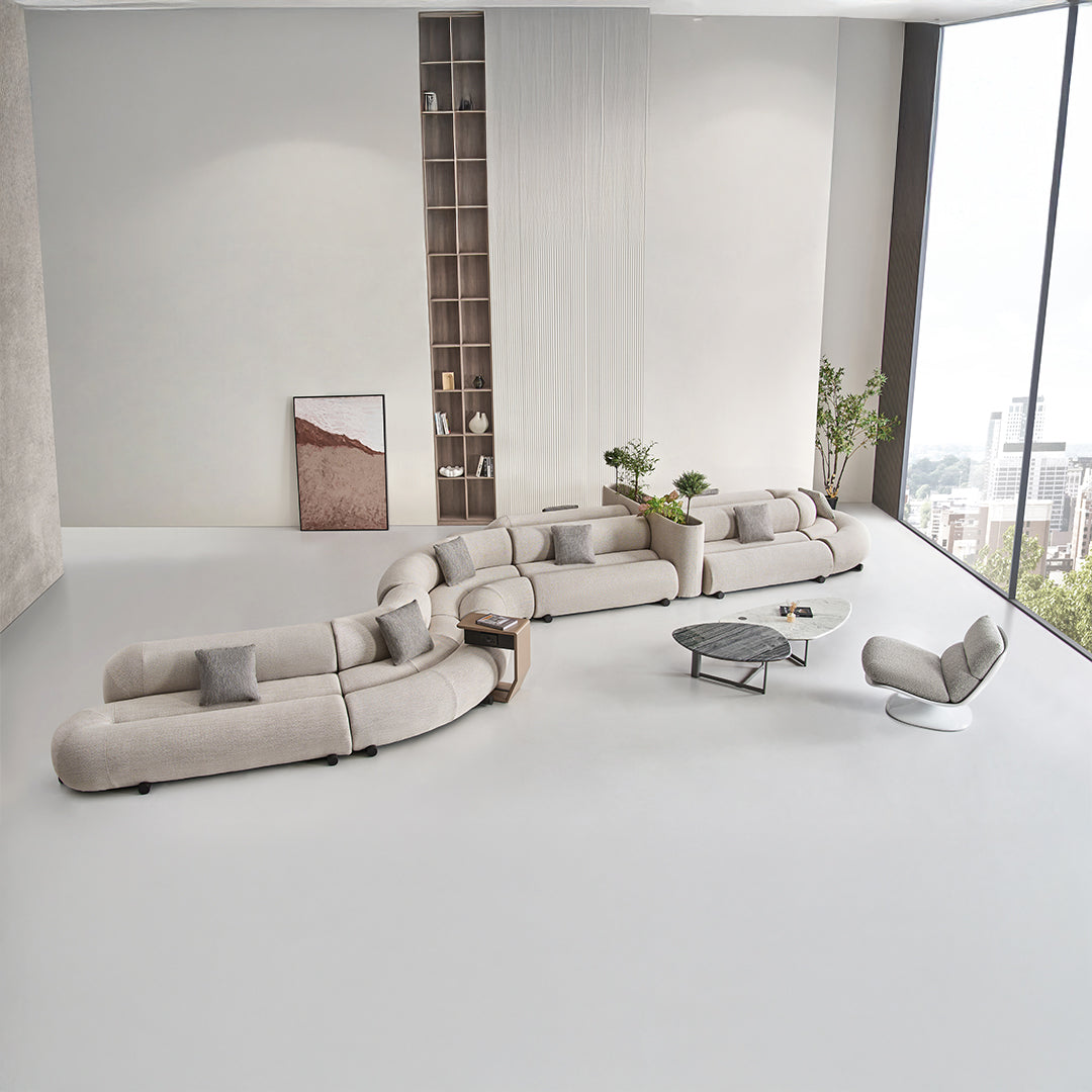 Laisi 2-Seater Module With 2/3 Full Back - SF238-B - Sofas - ebarza Furniture UAE | Shop Modern Furniture in Abu Dhabi & Dubai - مفروشات ايبازرا في الامارات | تسوق اثاث عصري وديكورات مميزة في دبي وابوظبي