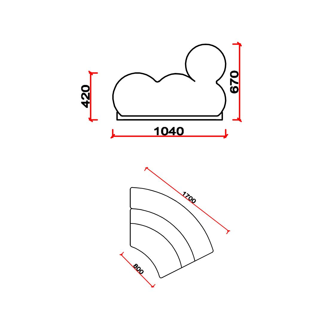 Laisi 90-degree sofa corner module with long back by BEACON, showcasing a modern sectional sofa with plush cushions.