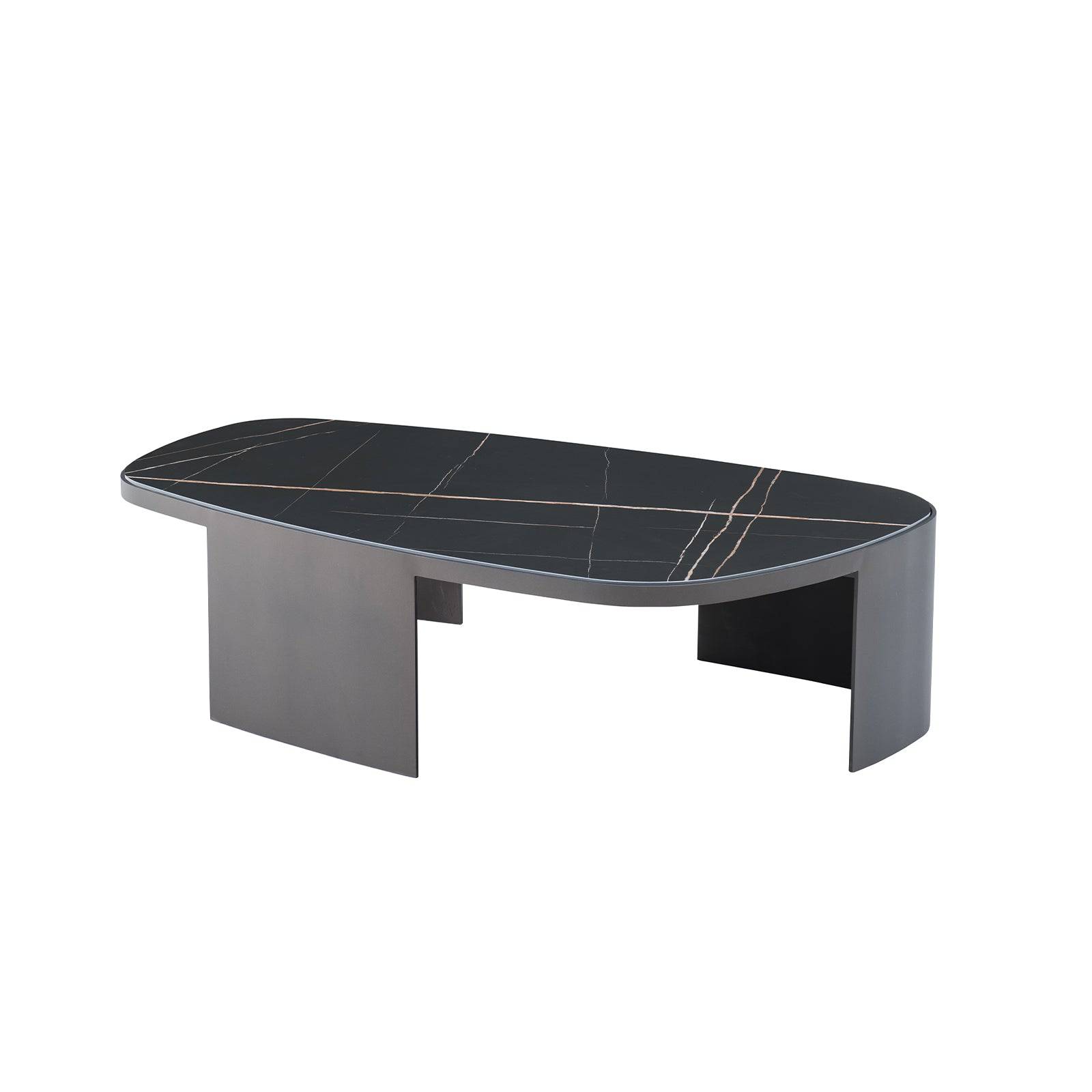 Lauren Natural Marble Center Table Lt041M - Coffee Tables - ebarza Furniture UAE | Shop Modern Furniture in Abu Dhabi & Dubai - مفروشات ايبازرا في الامارات | تسوق اثاث عصري وديكورات مميزة في دبي وابوظبي