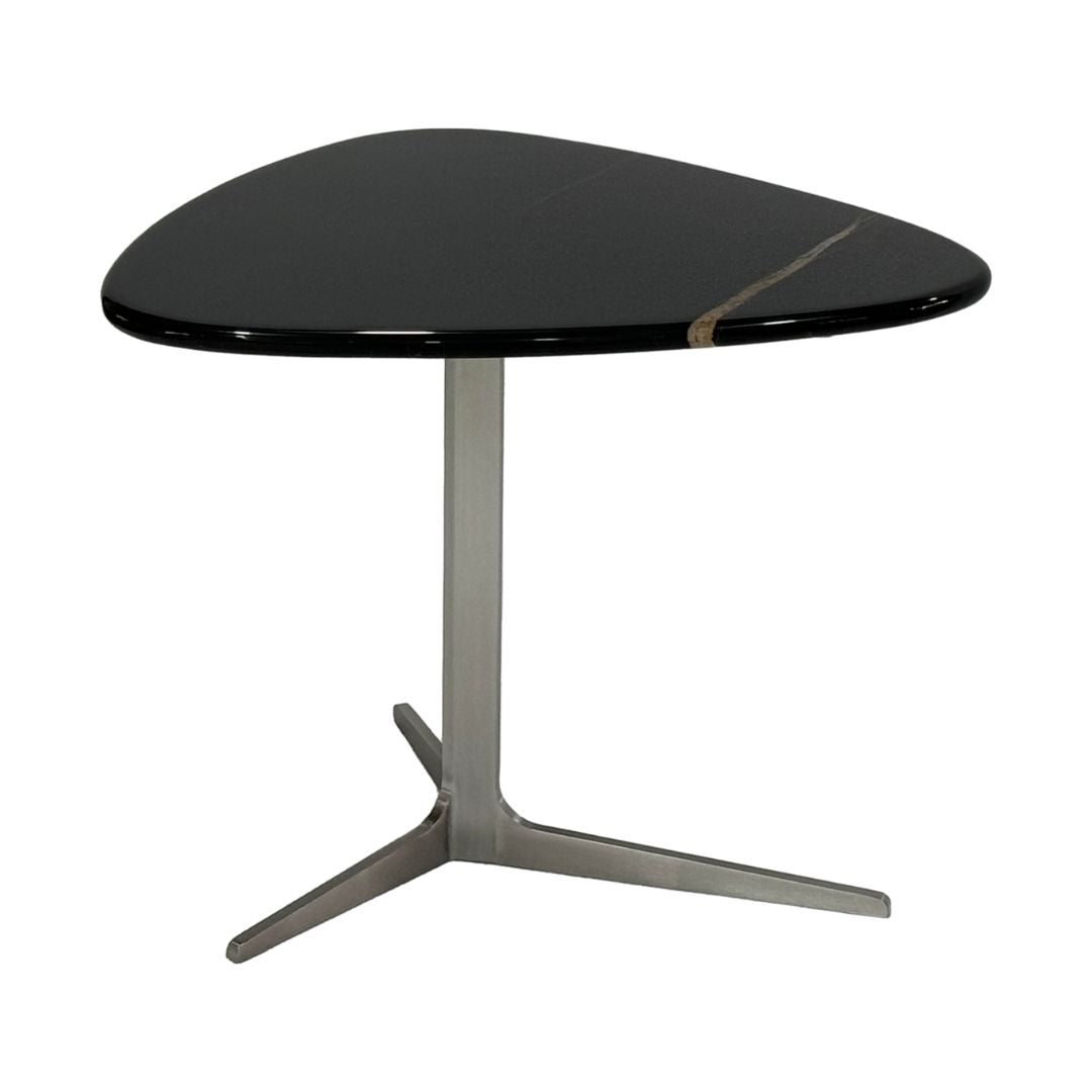 BEACON Lauren Side Table CH-1103S with wooden top and metal legs, modern side table for living room decor