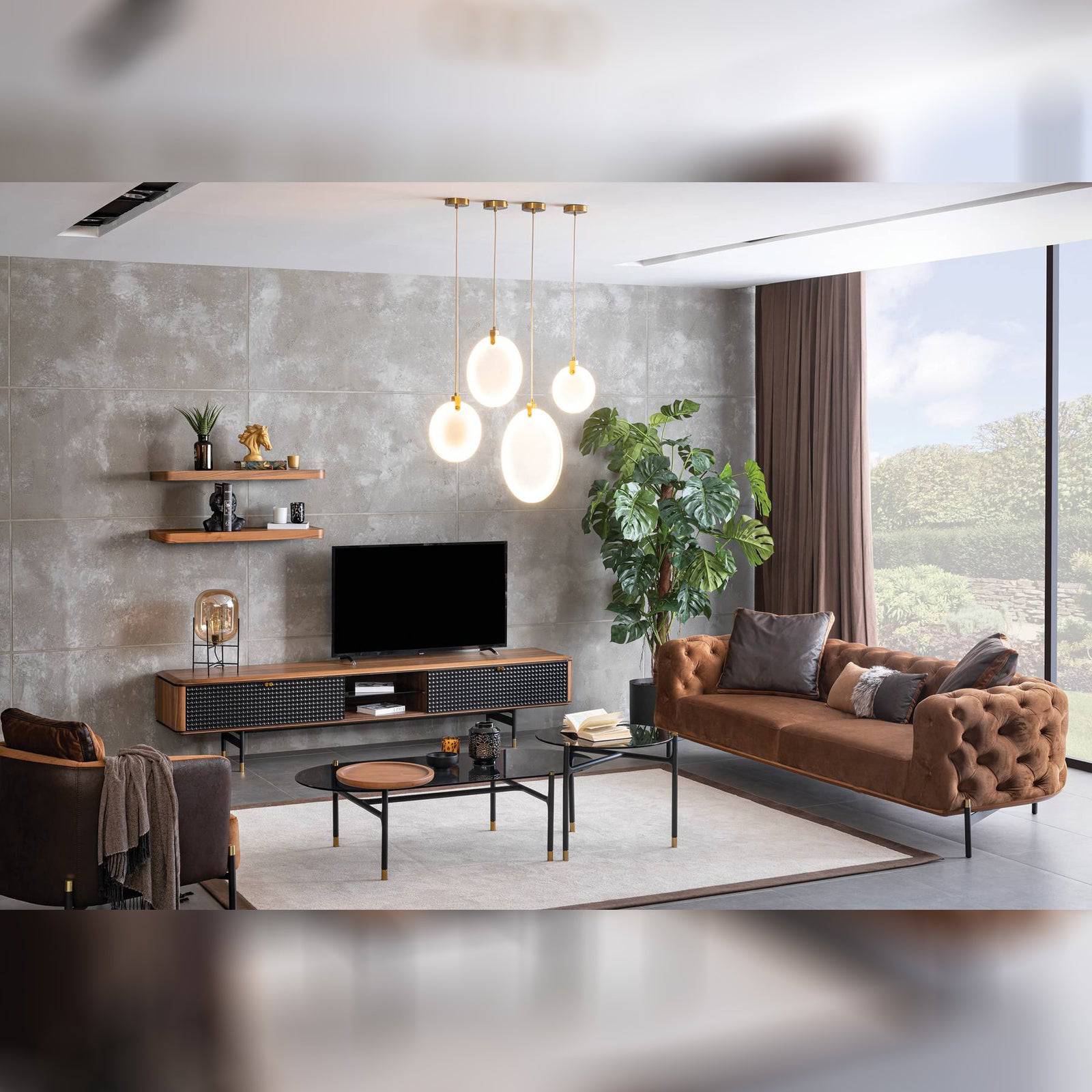 Layla Tv Unit  Layla-Tv001 -  TV Units | طاولة تلفزيون ليلى - ebarza Furniture UAE | Shop Modern Furniture in Abu Dhabi & Dubai - مفروشات ايبازرا في الامارات | تسوق اثاث عصري وديكورات مميزة في دبي وابوظبي
