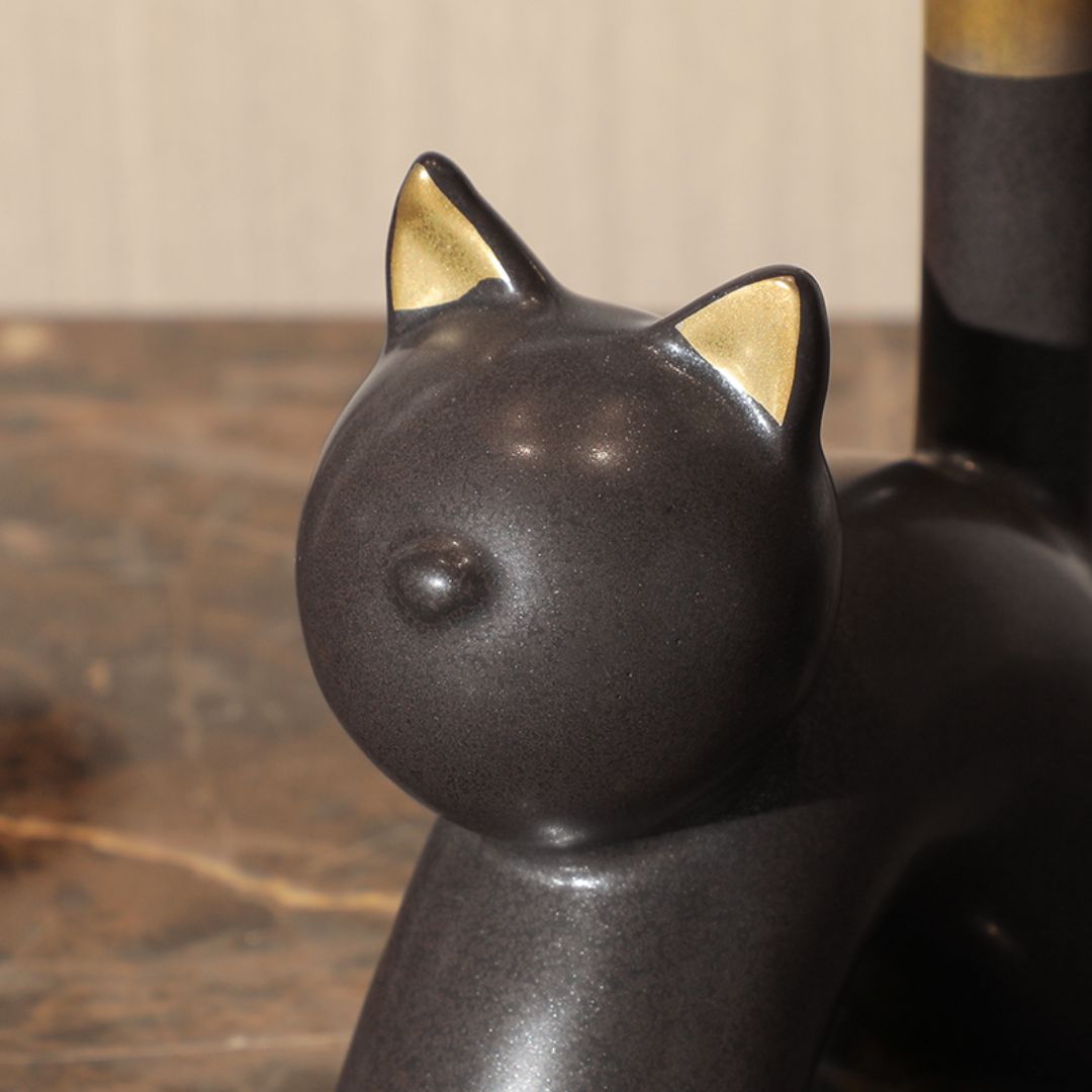 Lazy cat - FD-D24079B - Home Decor Figurines - ebarza Furniture UAE | Shop Modern Furniture in Abu Dhabi & Dubai - مفروشات ايبازرا في الامارات | تسوق اثاث عصري وديكورات مميزة في دبي وابوظبي