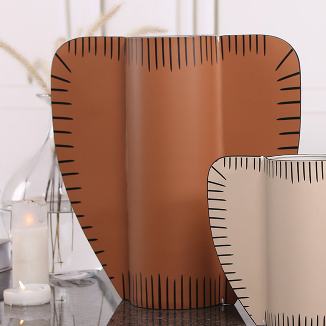 Leather Vase-Dry & Fresh-L by BEACON, a stylish leather vase with a textured surface suitable for dry or fresh flowers.