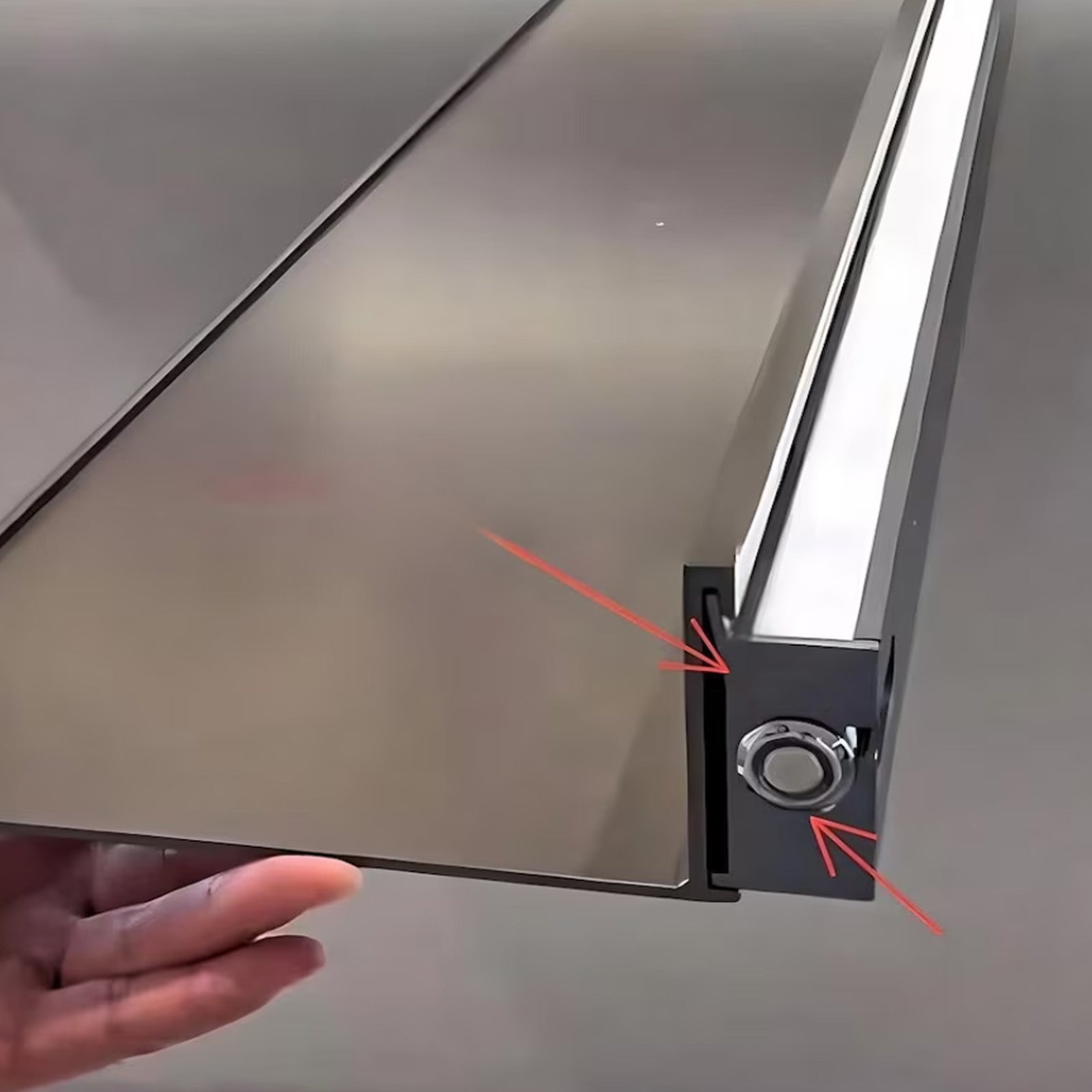 LED Aluminum Panel Light CH4-LT048-80cm Matt Black With Plug-4000k - Wall Lamps - ebarza Furniture UAE | Shop Modern Furniture in Abu Dhabi & Dubai - مفروشات ايبازرا في الامارات | تسوق اثاث عصري وديكورات مميزة في دبي وابوظبي