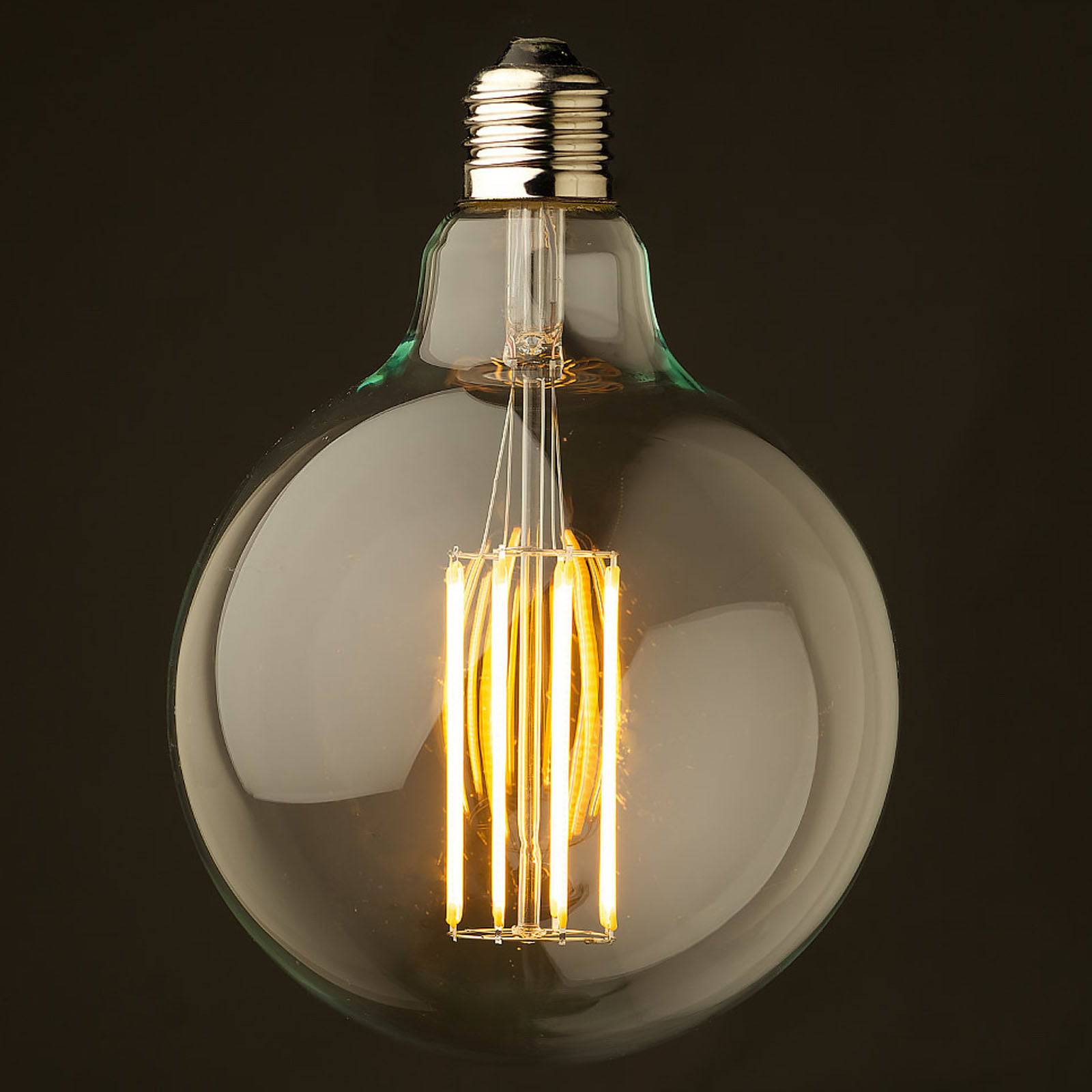 Led E27 Vintage Bulb G125-6W - Bulbs - ebarza Furniture UAE | Shop Modern Furniture in Abu Dhabi & Dubai - مفروشات ايبازرا في الامارات | تسوق اثاث عصري وديكورات مميزة في دبي وابوظبي