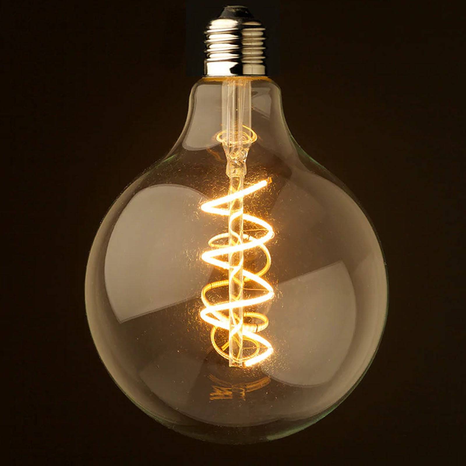 Led E27 Vintage Bulb G125 Spiral Soft - Bulbs - ebarza Furniture UAE | Shop Modern Furniture in Abu Dhabi & Dubai - مفروشات ايبازرا في الامارات | تسوق اثاث عصري وديكورات مميزة في دبي وابوظبي