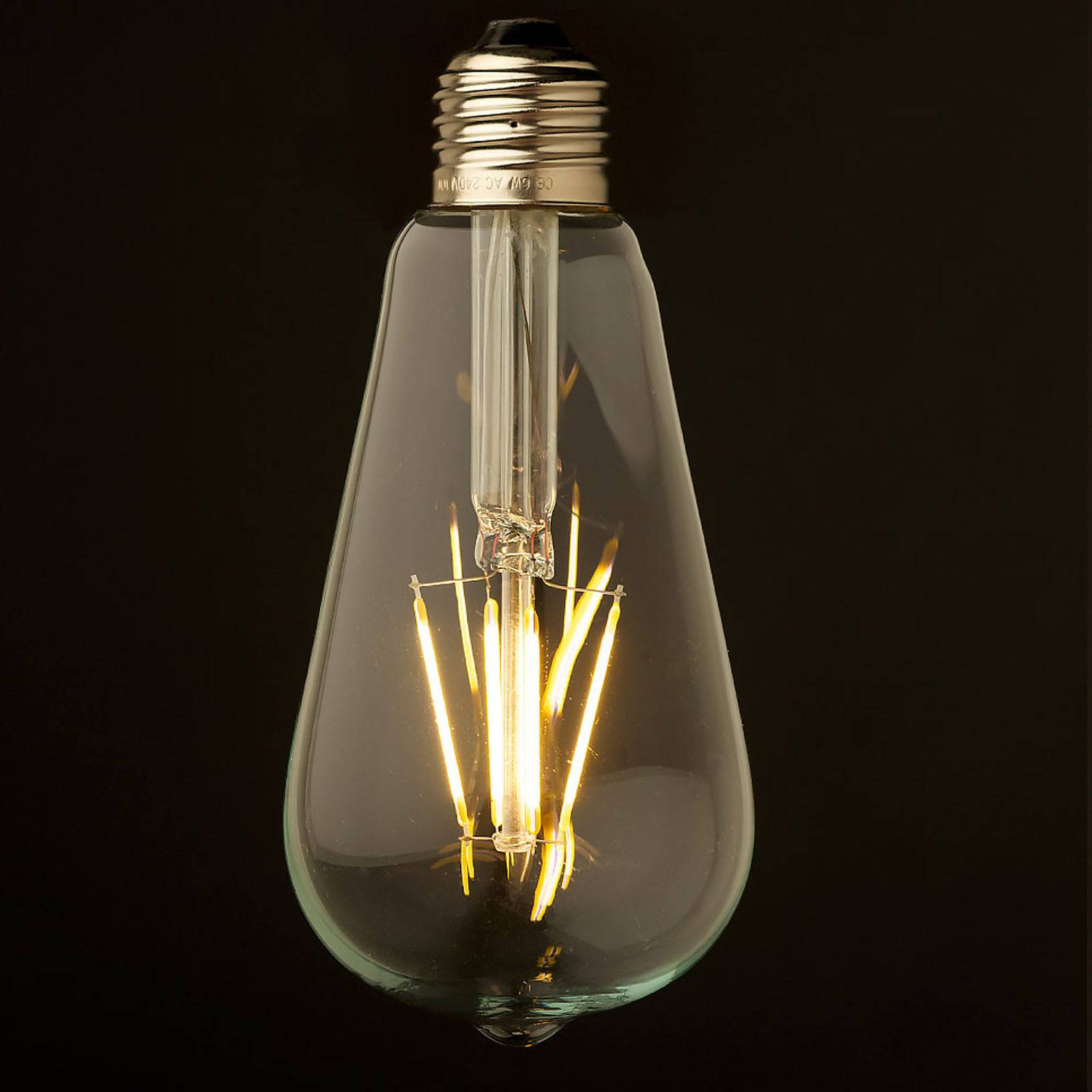 Led E27 Vintage Bulb ST64-6W - Bulbs - ebarza Furniture UAE | Shop Modern Furniture in Abu Dhabi & Dubai - مفروشات ايبازرا في الامارات | تسوق اثاث عصري وديكورات مميزة في دبي وابوظبي