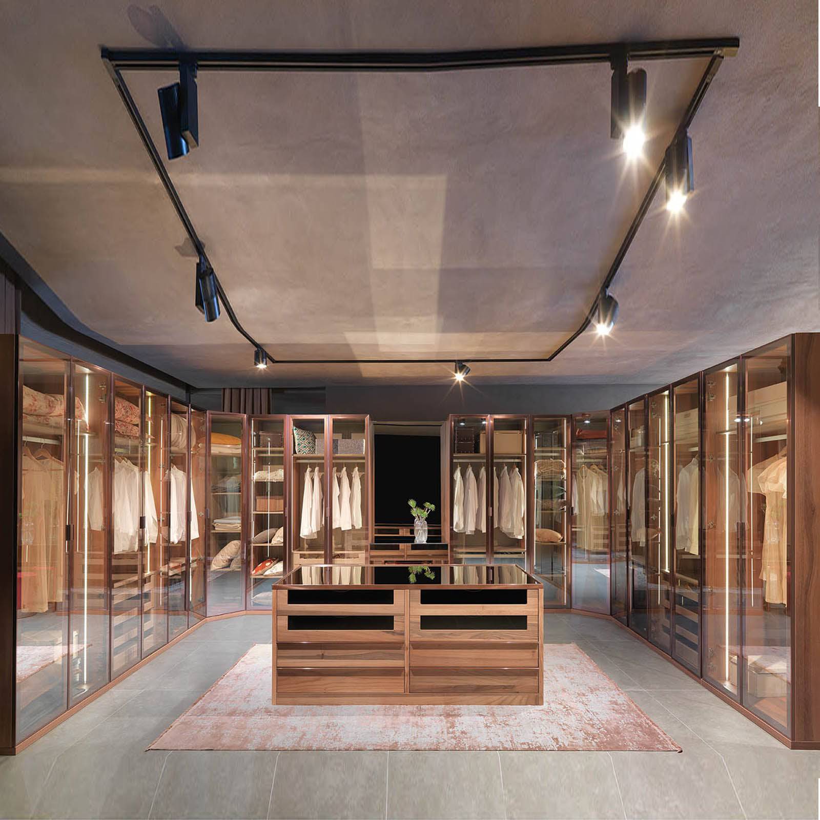 Block Cabinet Corner Module with LED & Glass Door - Block-Corner - Cabinets - ebarza Furniture UAE | Shop Modern Furniture in Abu Dhabi & Dubai - مفروشات ايبازرا في الامارات | تسوق اثاث عصري وديكورات مميزة في دبي وابوظبي